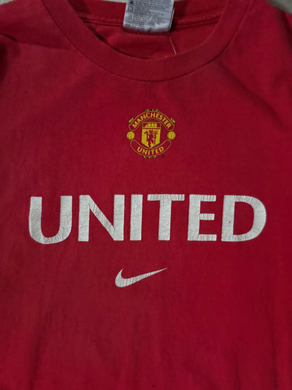 2000's Vintage Manchester United Nike Red T-Shirt -S - S | Martin City Vintage