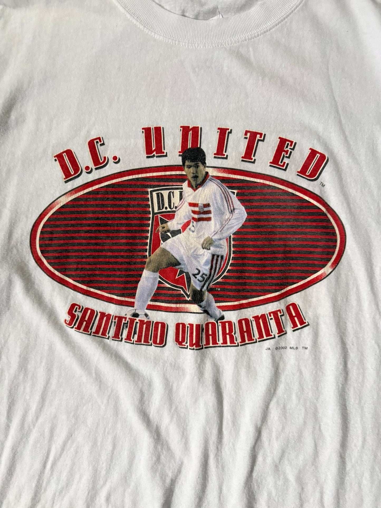 90's Vintage D.C. Soccer United Quaranta White T-Shirt -XL - XL | Martin City Vintage