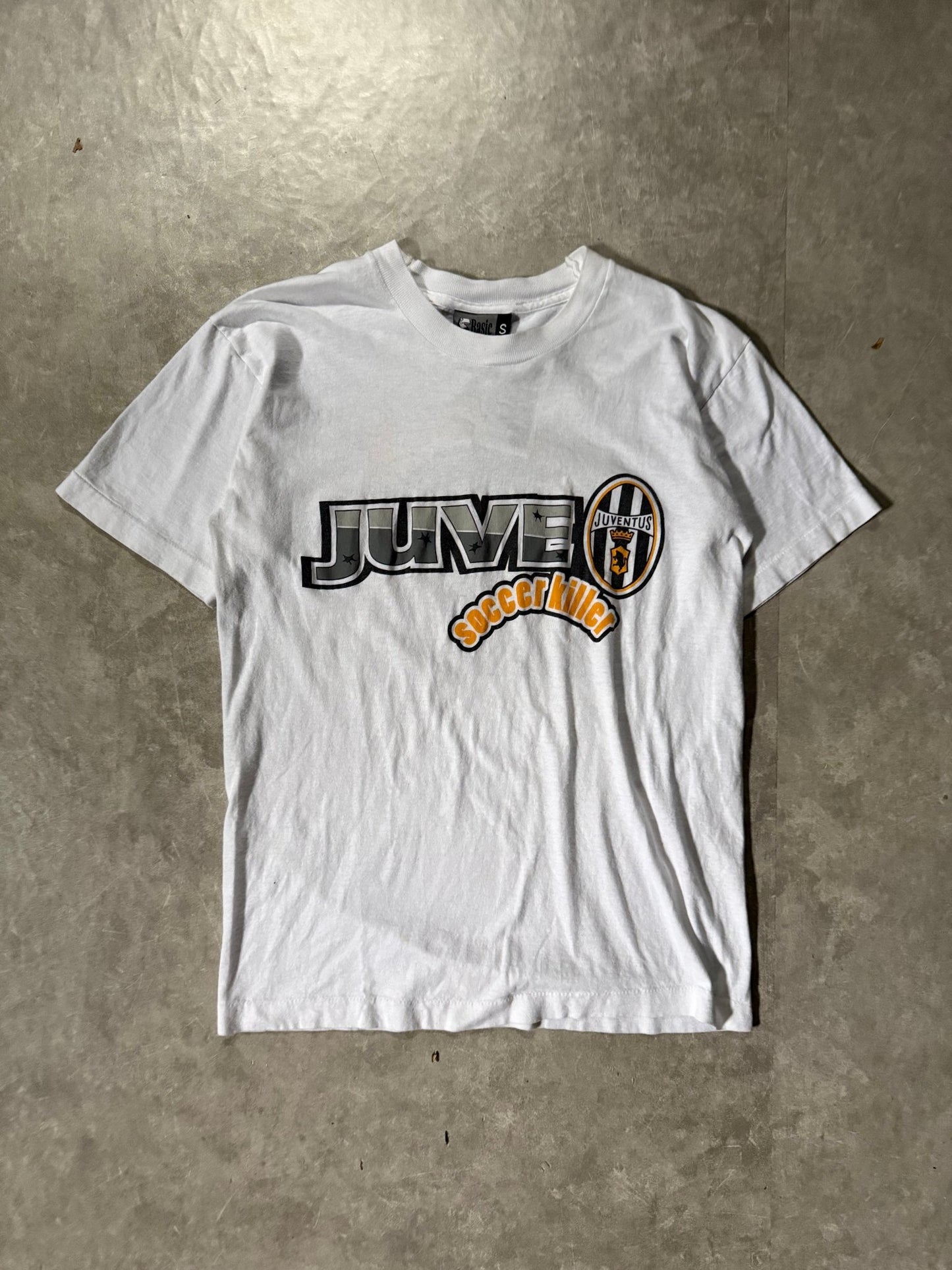 90's Vintage Juventus Soccer Killer White T-Shirt -S - S | Martin City Vintage