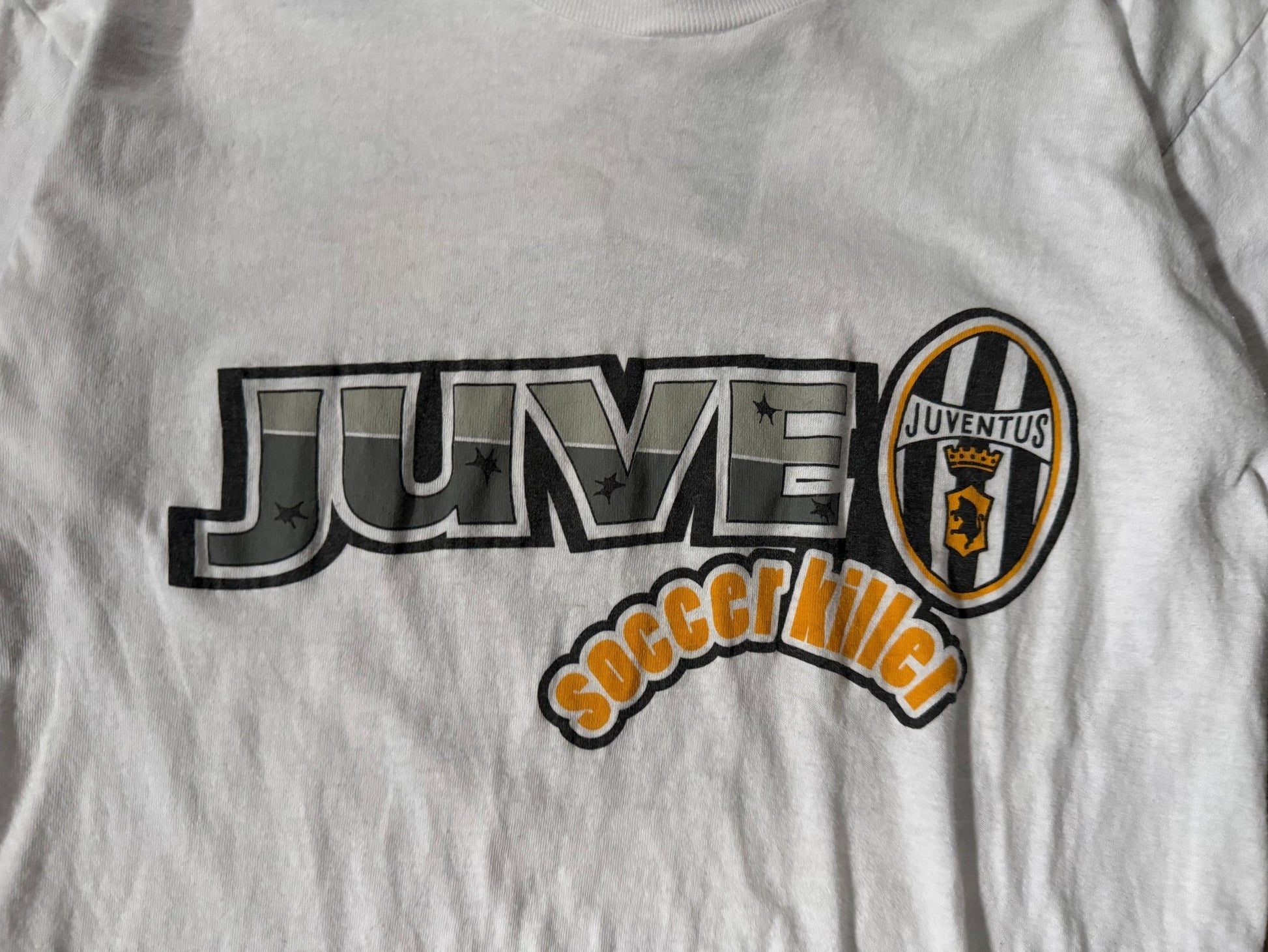 90's Vintage Juventus Soccer Killer White T-Shirt -S - S | Martin City Vintage