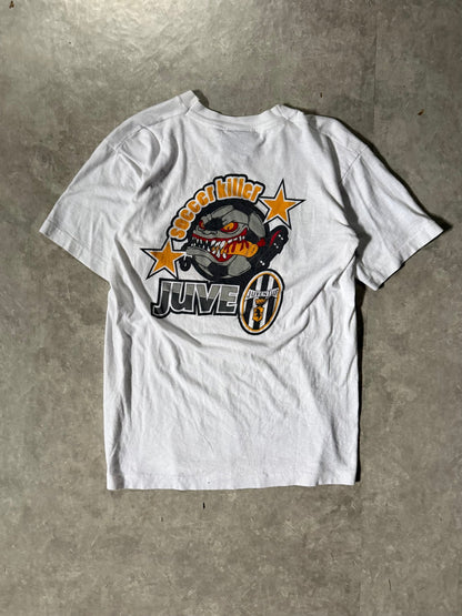 90's Vintage Juventus Soccer Killer White T-Shirt -S - S | Martin City Vintage