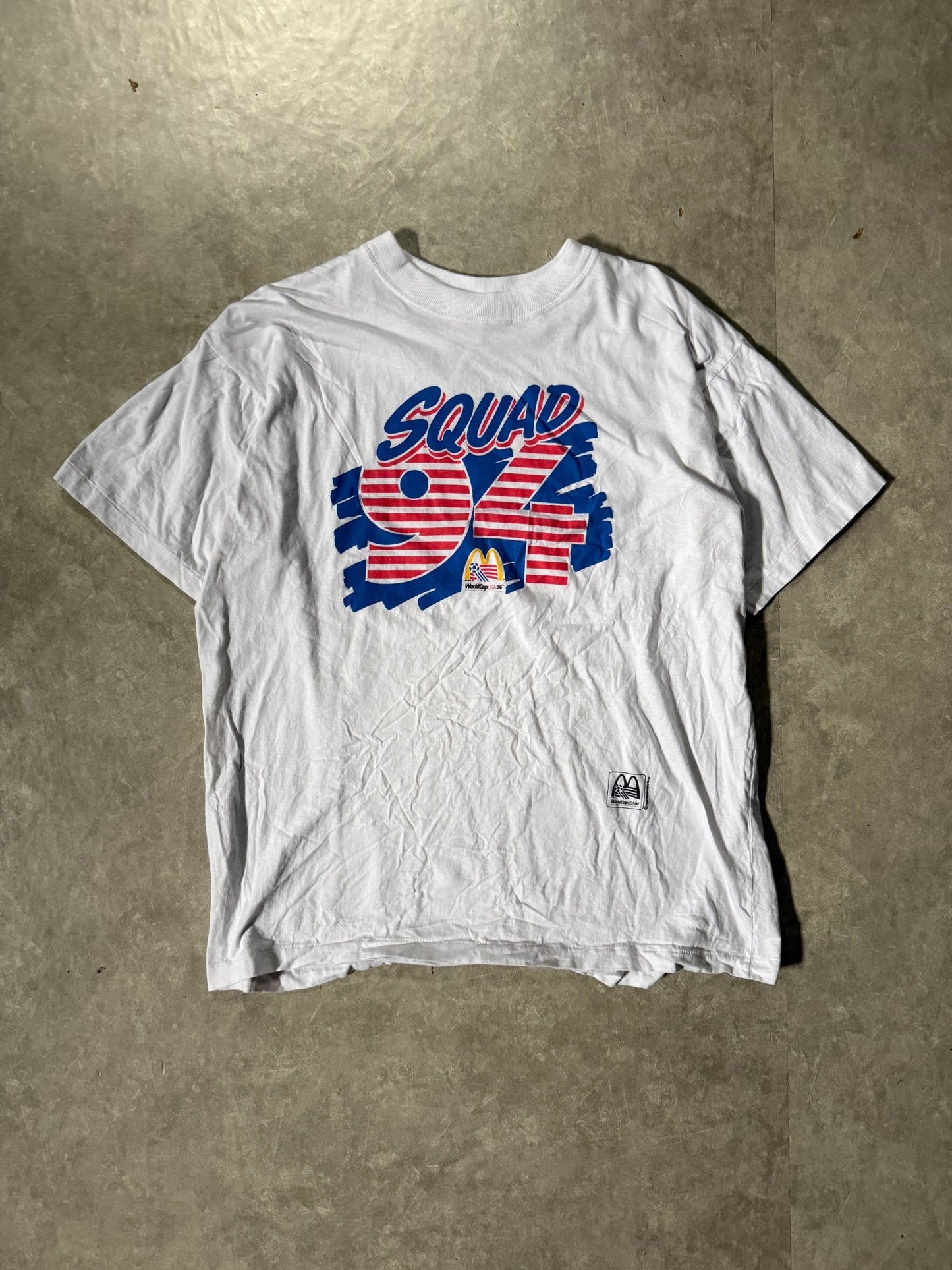 1994 Vintage World Cup Squad White T-Shirt -XL - XL | Martin City Vintage