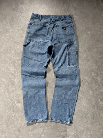 90s Vintage Dickies Distressed Carpenter Light Wash Jeans 32 x 34 - 32 | Martin City Vintage