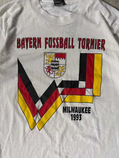 1993 Vintage Bayern Soccer White T-Shirt -M - M | Martin City Vintage