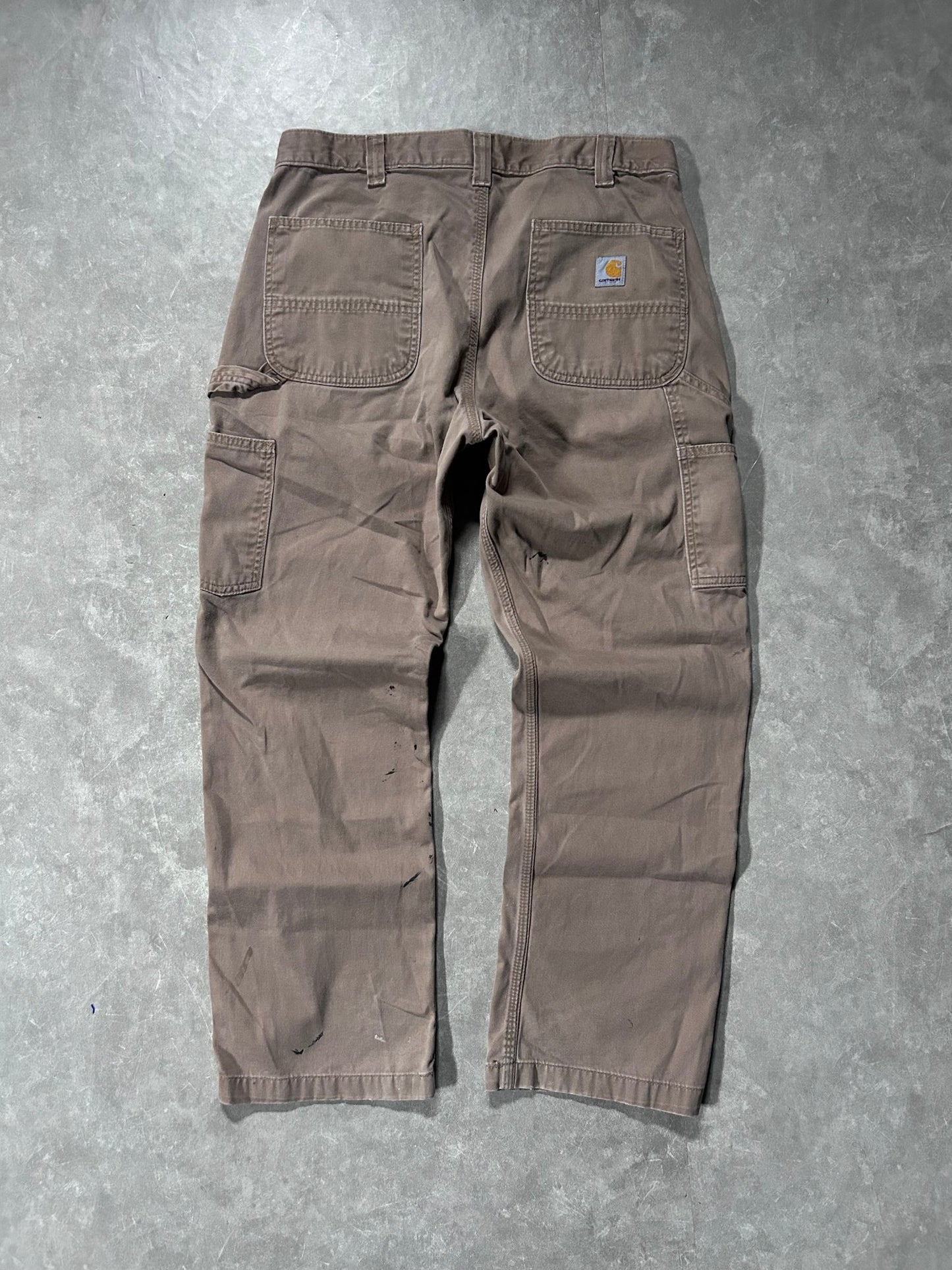 Carhartt Beige Carpenter Pants 35 x 30 - 35 | Martin City Vintage