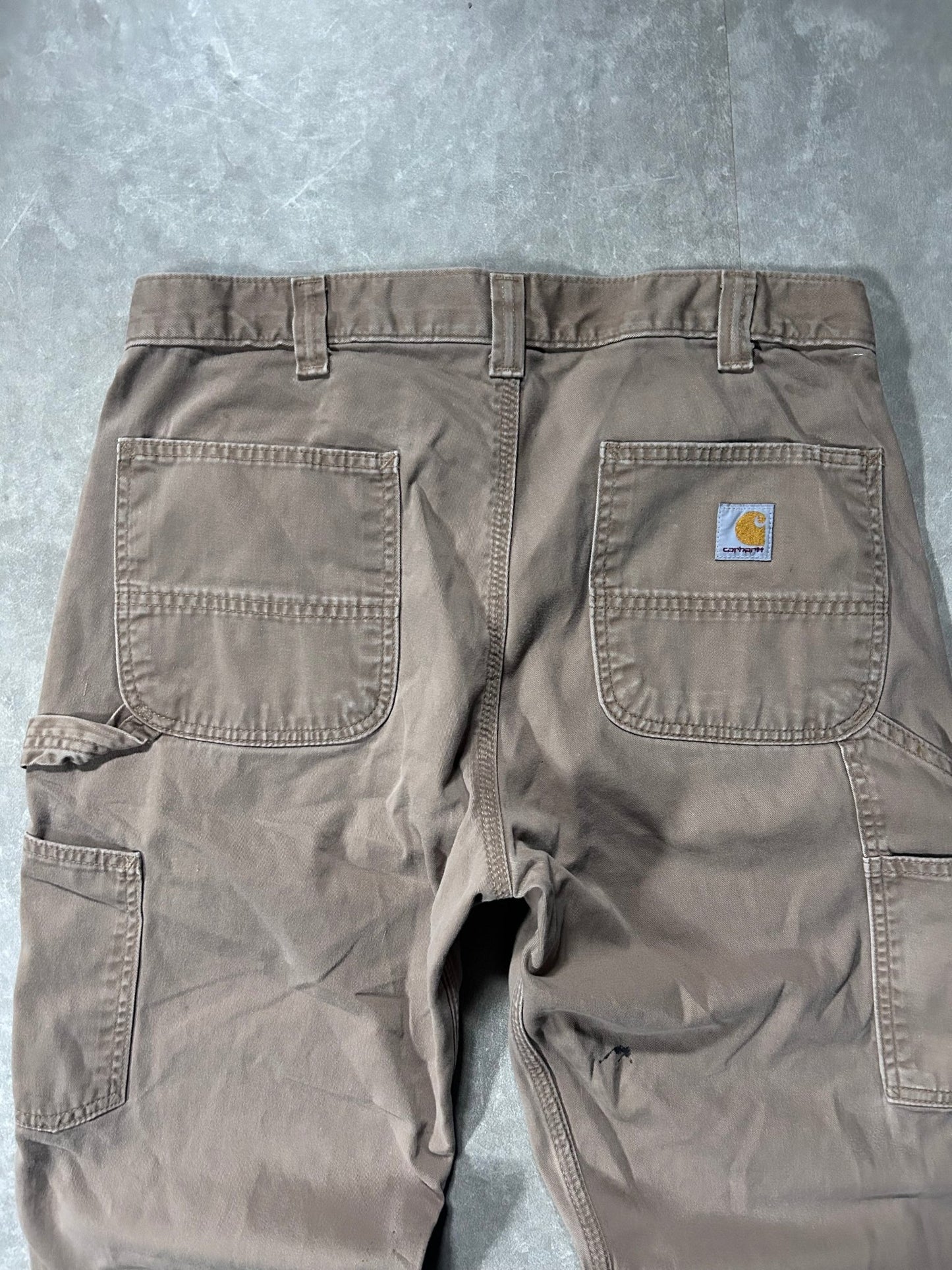 Carhartt Beige Carpenter Pants 35 x 30 - 35 | Martin City Vintage