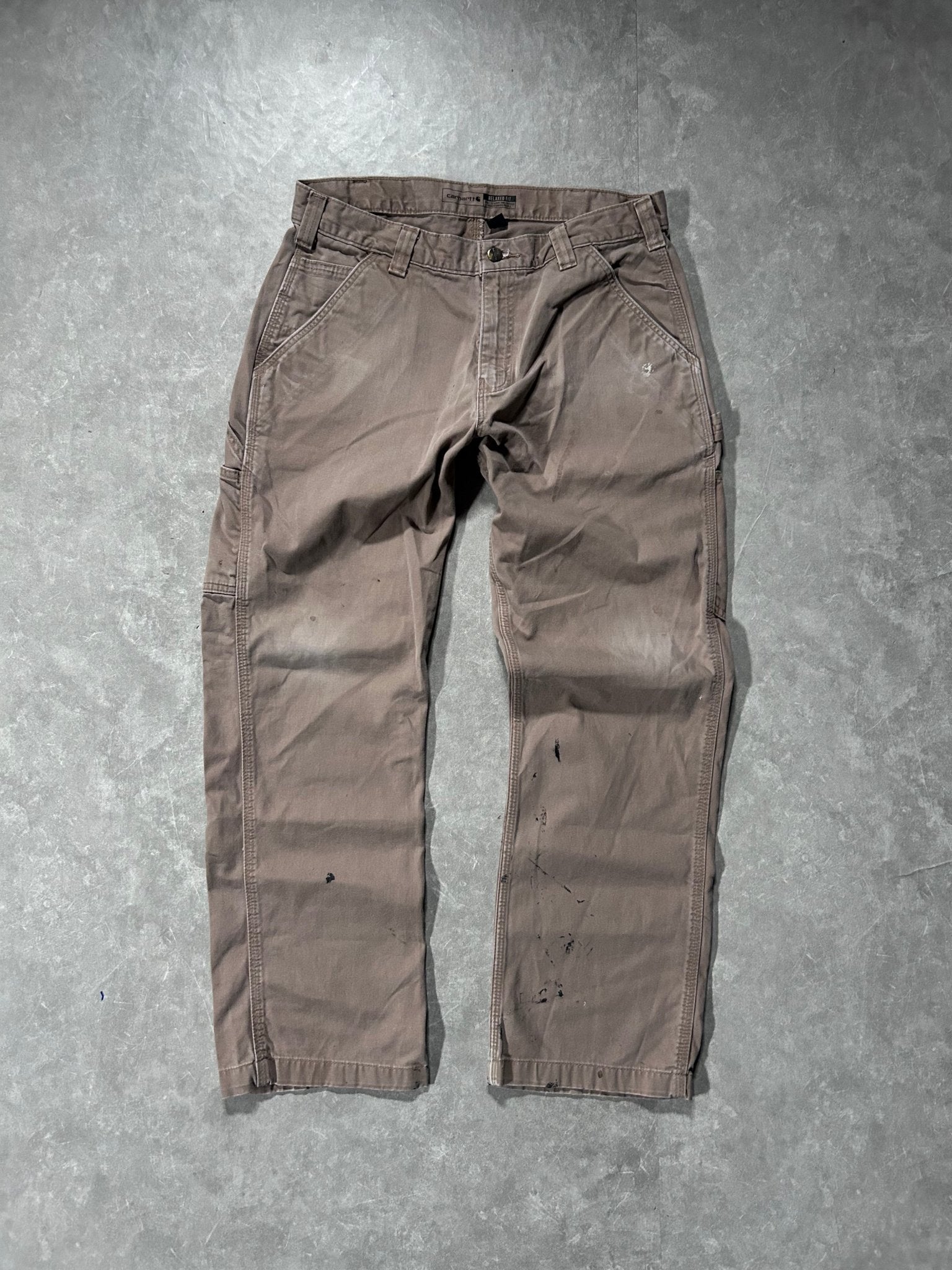 Carhartt Beige Carpenter Pants 35 x 30 - 35 | Martin City Vintage