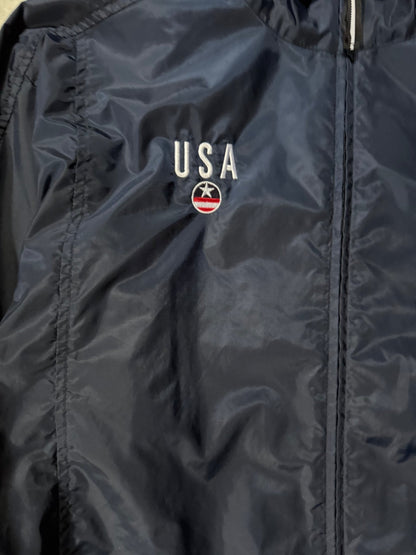 2000's Vintage USA Soccer Nike Navy Zip Up Jacket -L - L | Martin City Vintage