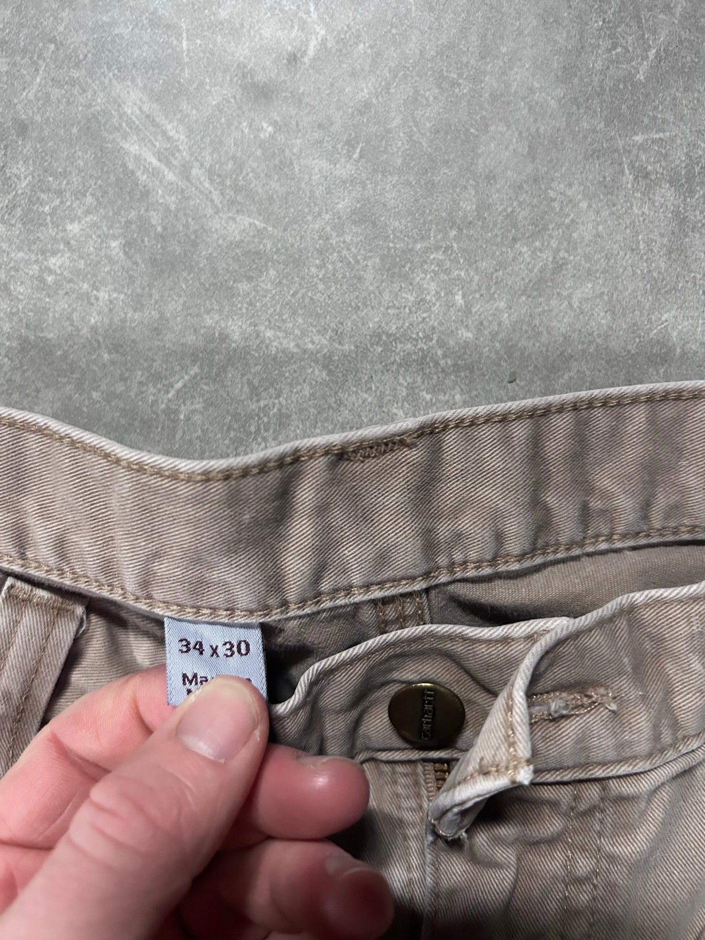 Carhartt Beige Carpenter Pants Size 34 x 30 - 34 | Martin City Vintage
