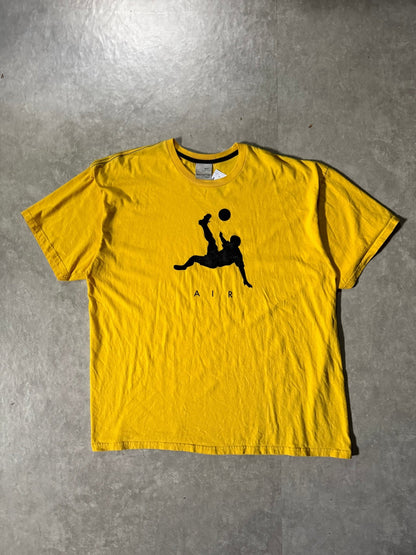 90's Vintage Nike Soccer Yellow T-Shirt -XXL - XXL | Martin City Vintage