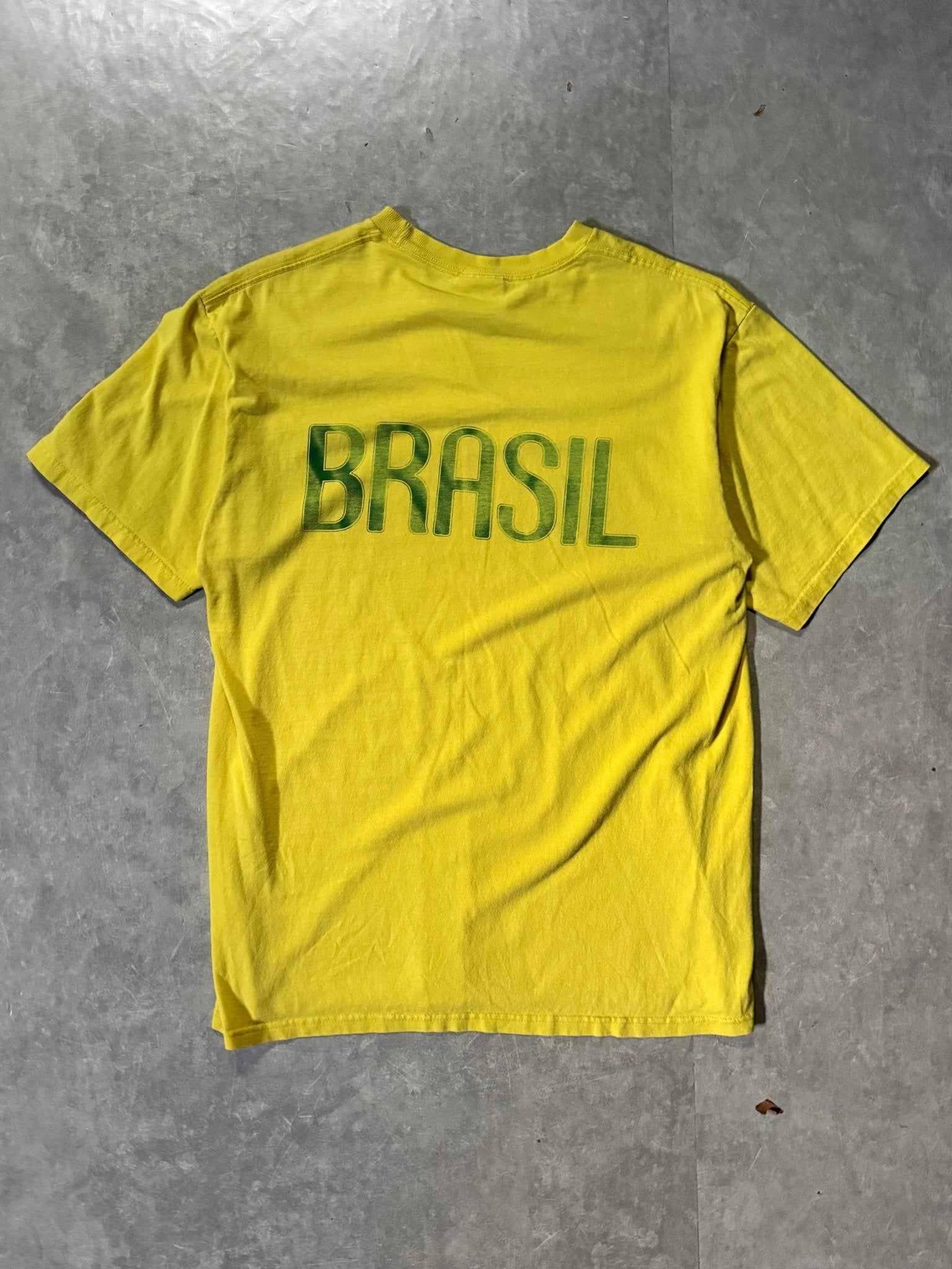 2000's Vintage Brazil Soccer Nike Yellow T-Shirt -M - M | Martin City Vintage