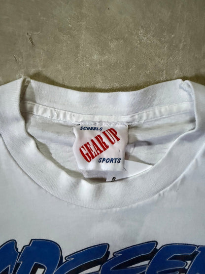 90's Vintage Soccer Scheels White T-Shirt -M - M | Martin City Vintage