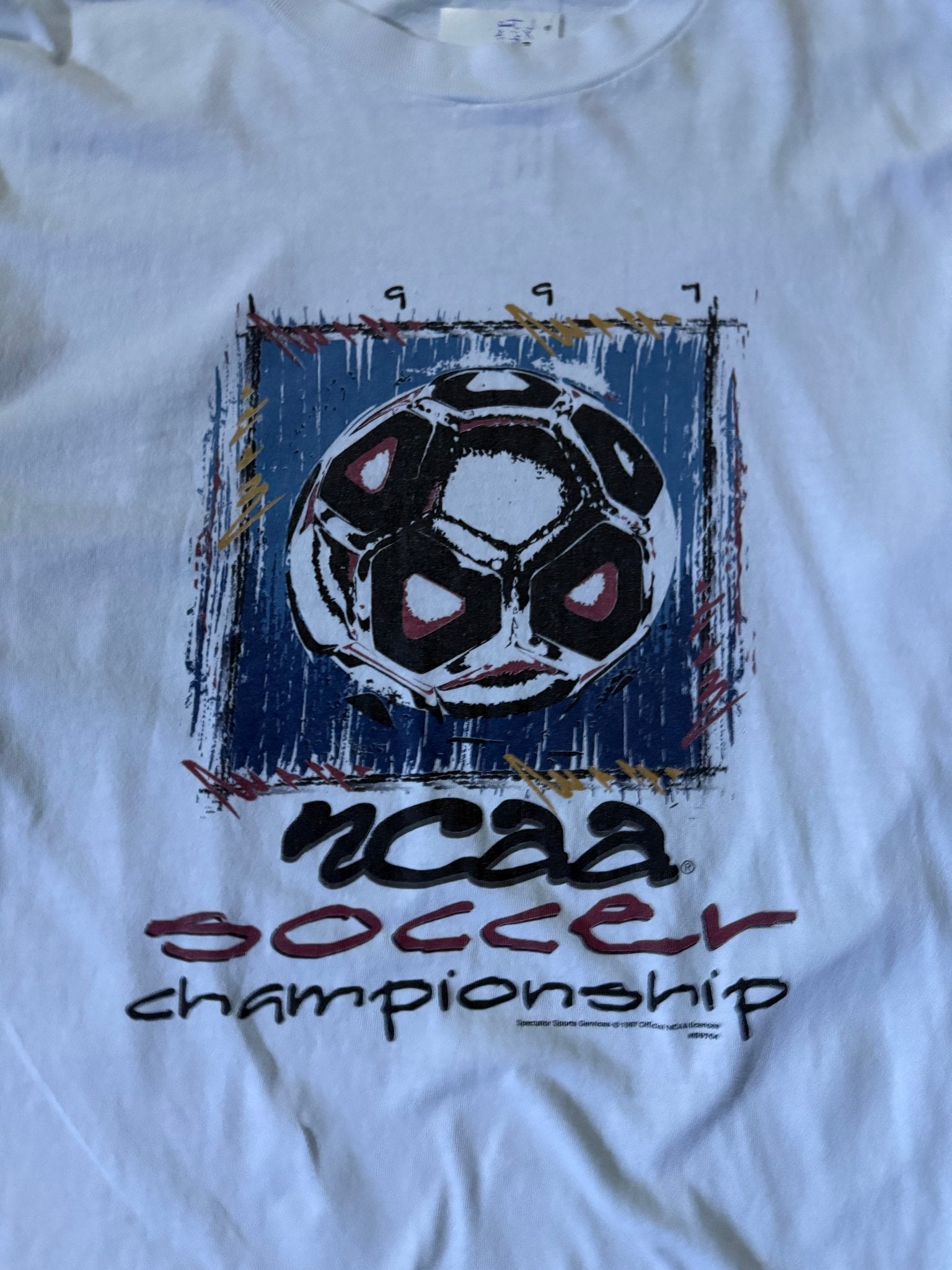 1997 Vintage NCAA Championship Long Sleeve White T-Shirt -XL - XL | Martin City Vintage