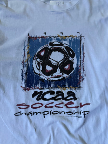 1997 Vintage NCAA Championship Long Sleeve White T-Shirt -XL - XL | Martin City Vintage