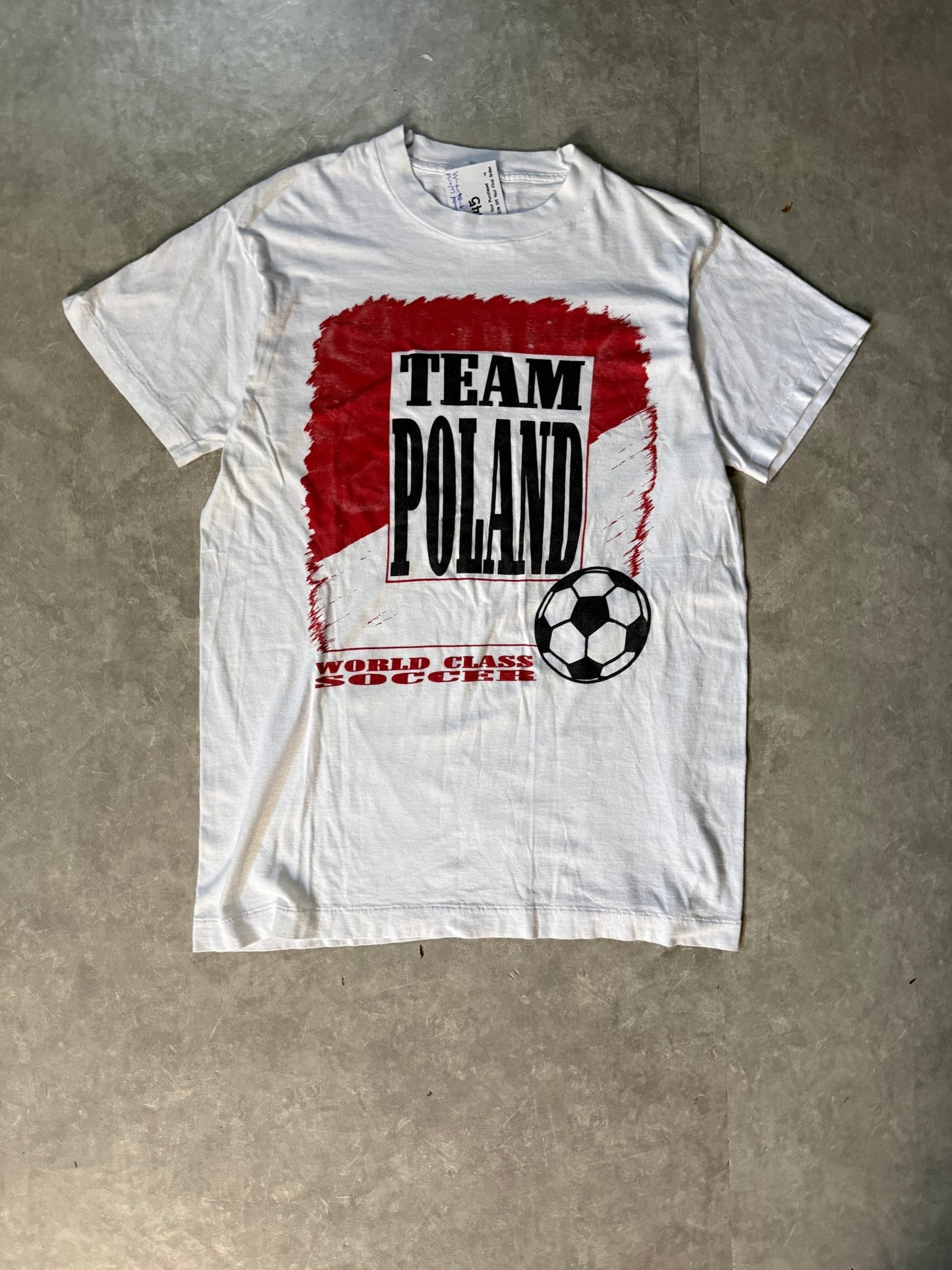 90's Vintage Poland Fifa World Cup White T-Shirt -M - M | Martin City Vintage