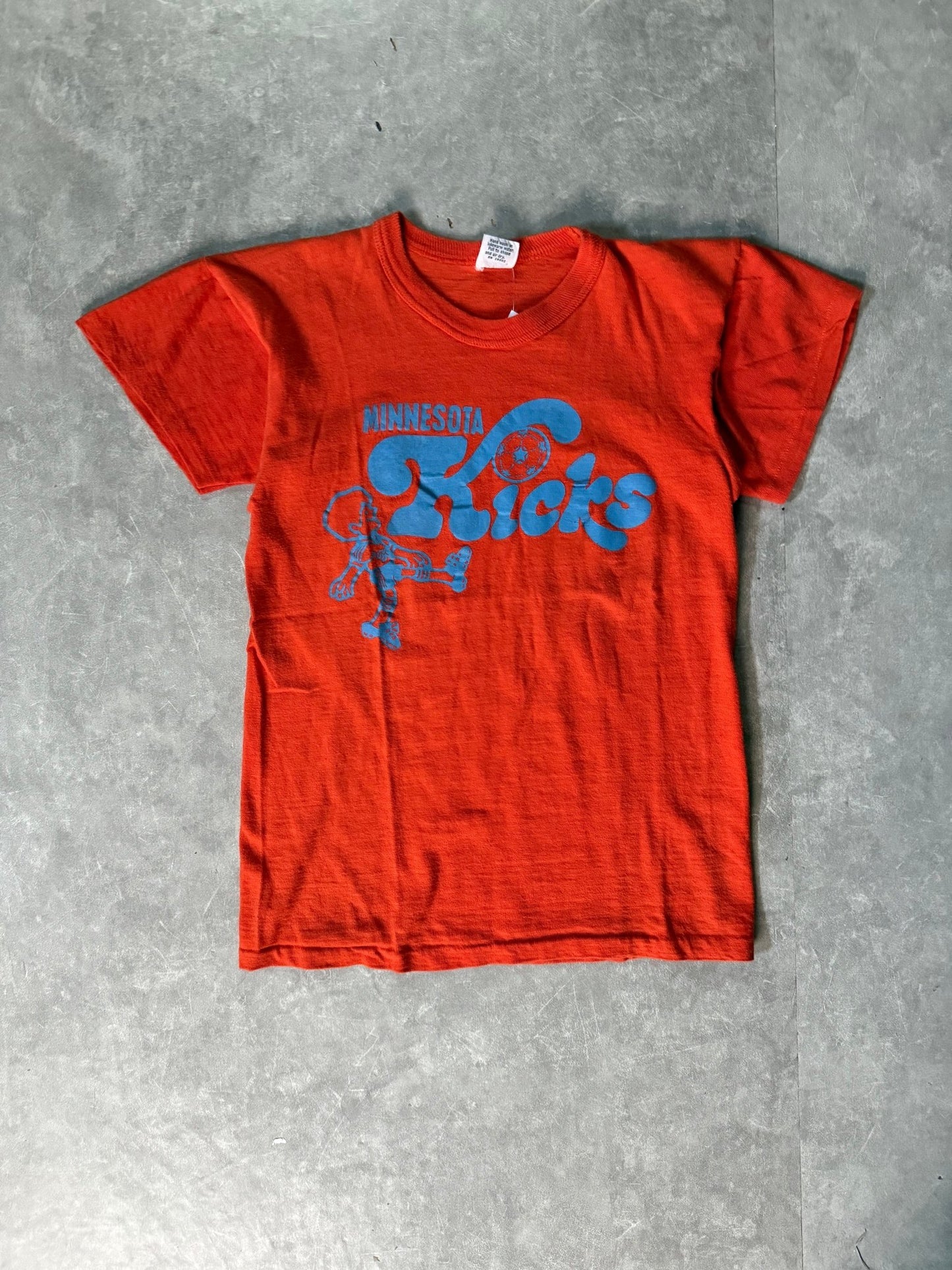 70's Vintage Minnesota Kicks Soccer Orange T-Shirt -S - S | Martin City Vintage