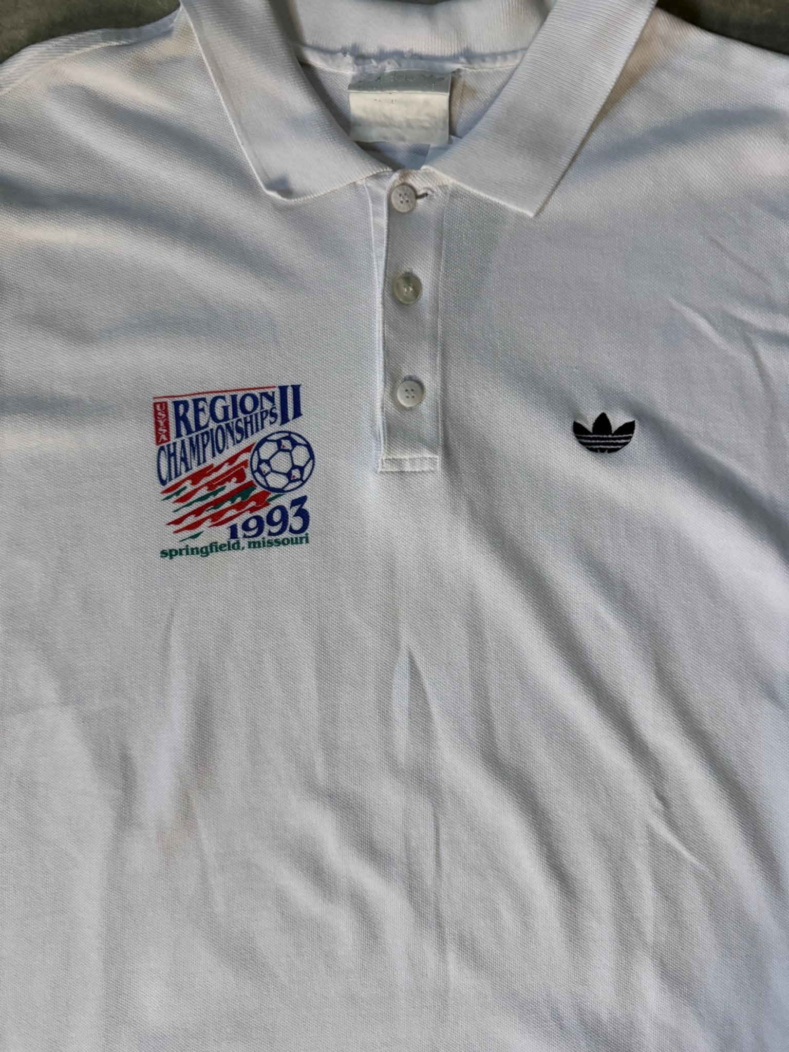 1993 Vintage Adidas Soccer Polo -XL - XL | Martin City Vintage
