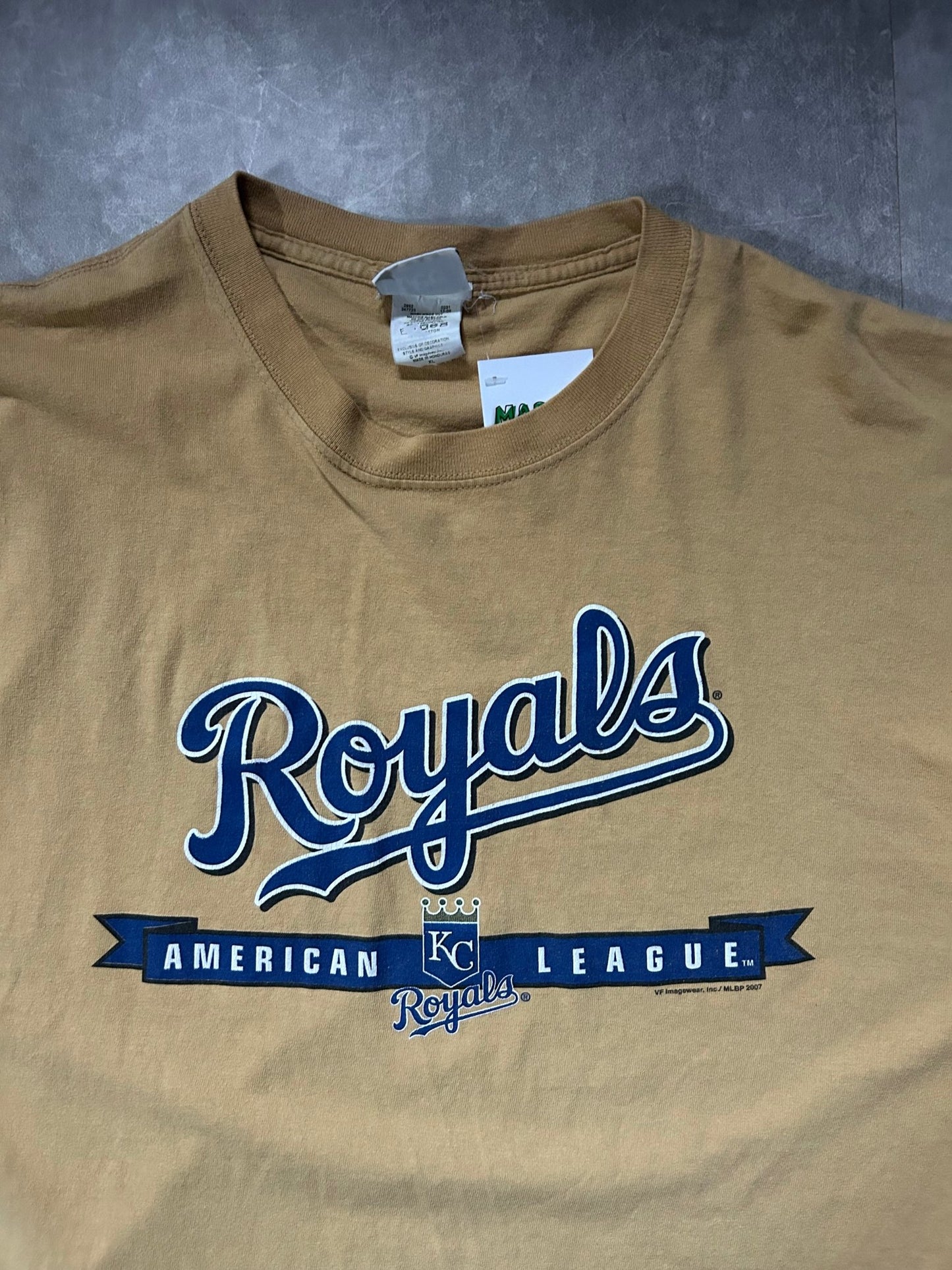 2000s Vintage Kansas City Royals Yellow T Shirt - XL - XL | Martin City Vintage