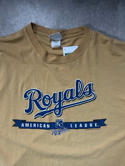 2000s Vintage Kansas City Royals Yellow T Shirt - XL - XL | Martin City Vintage