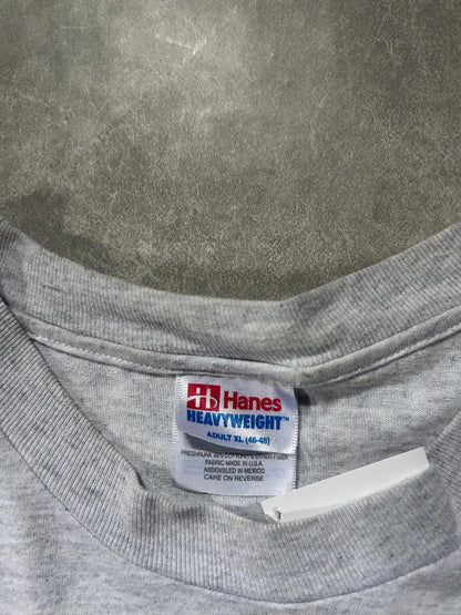 90s Vintage Kansas City Royals Heather Gray Big Logo T Shirt - XL - XL | Martin City Vintage