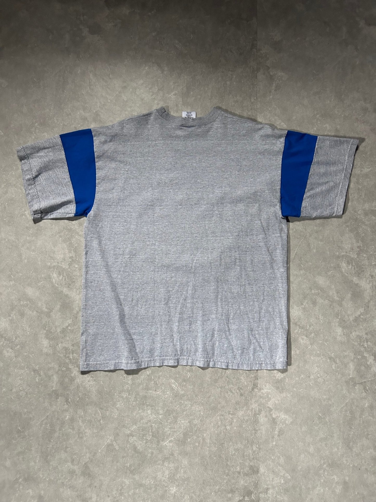 90s Vintage Kansas City Royals Logo Athletic Striped Sleeves Gray T Shirt - XL - XL | Martin City Vintage