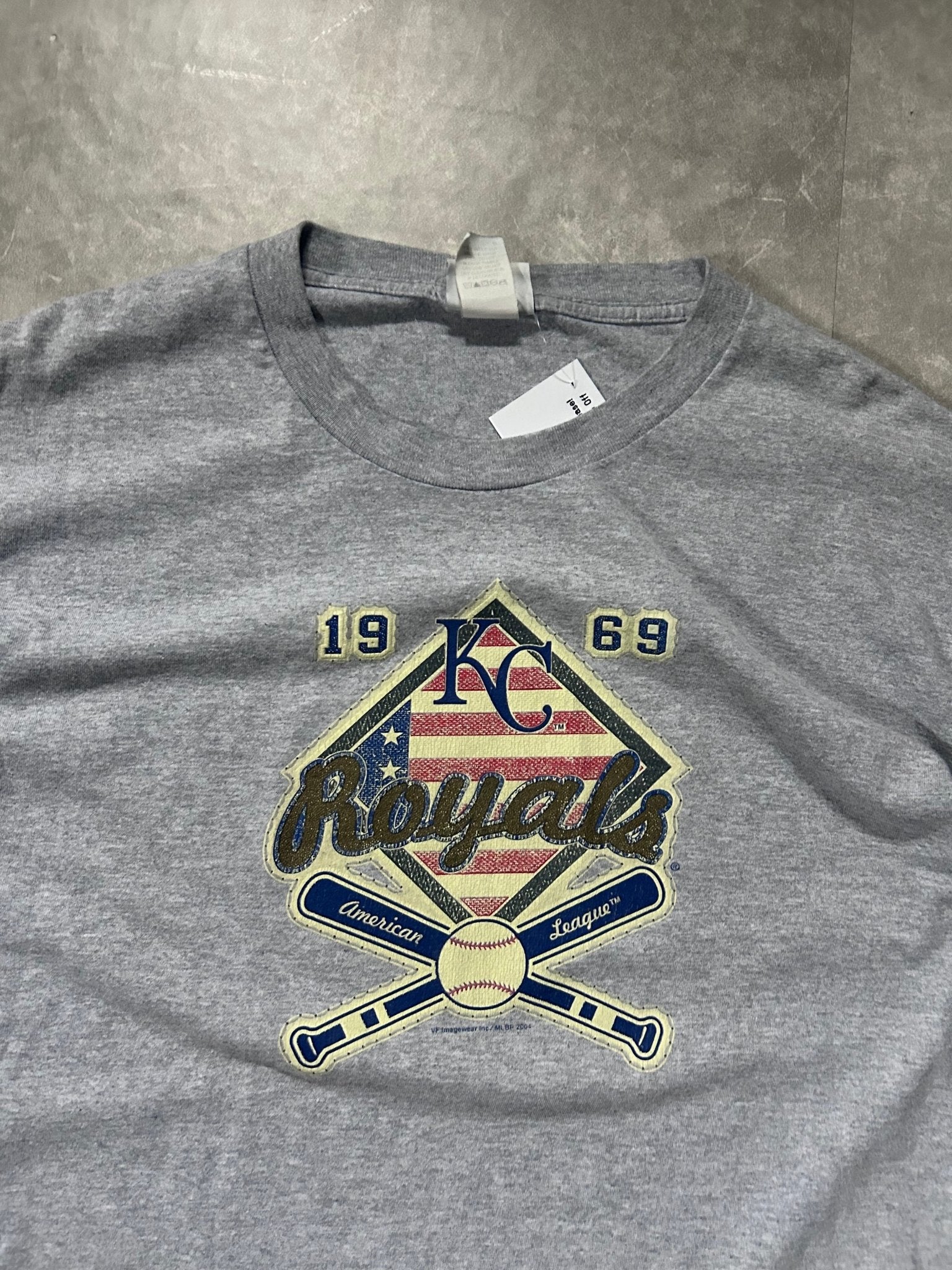 2000s Vintage Kansas City Royals Gray Long Sleeve Shirt - L - L | Martin City Vintage