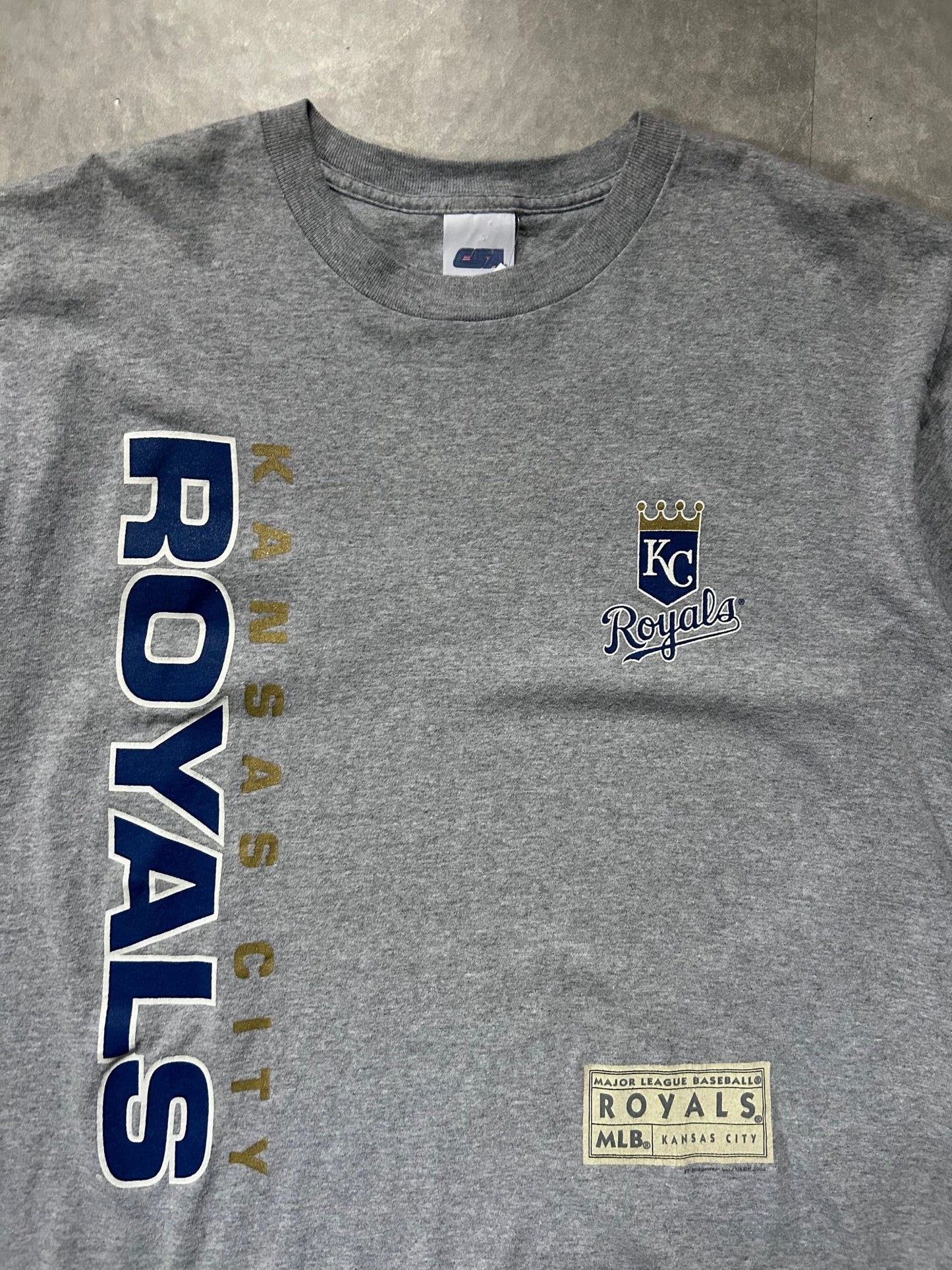 90s Vintage Kansas City Royals CSA Gray T Shirt - XL - XL | Martin City Vintage