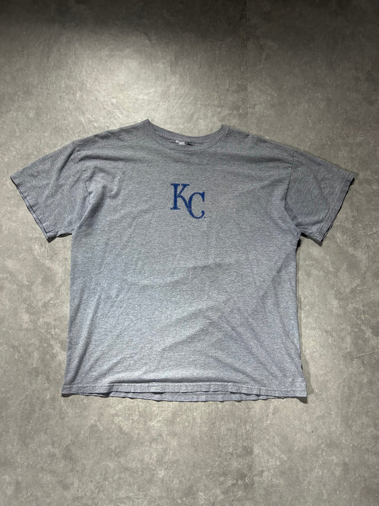 2000s Vintage Kansas City Royals Center Logo Grey T Shirt - XL - XL | Martin City Vintage