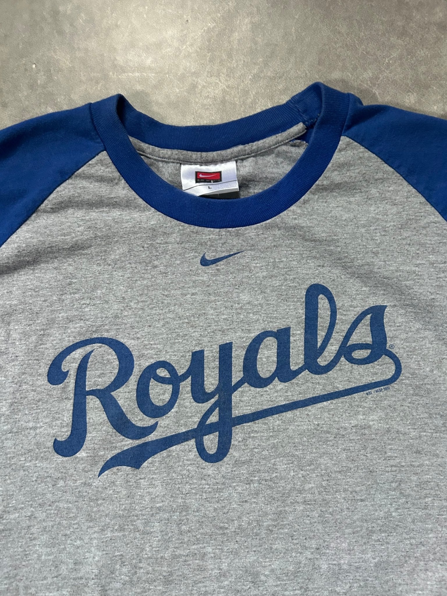 2000s Vintage Kansas City Royals Nike Blue Sleeves T Shirt - L - L | Martin City Vintage