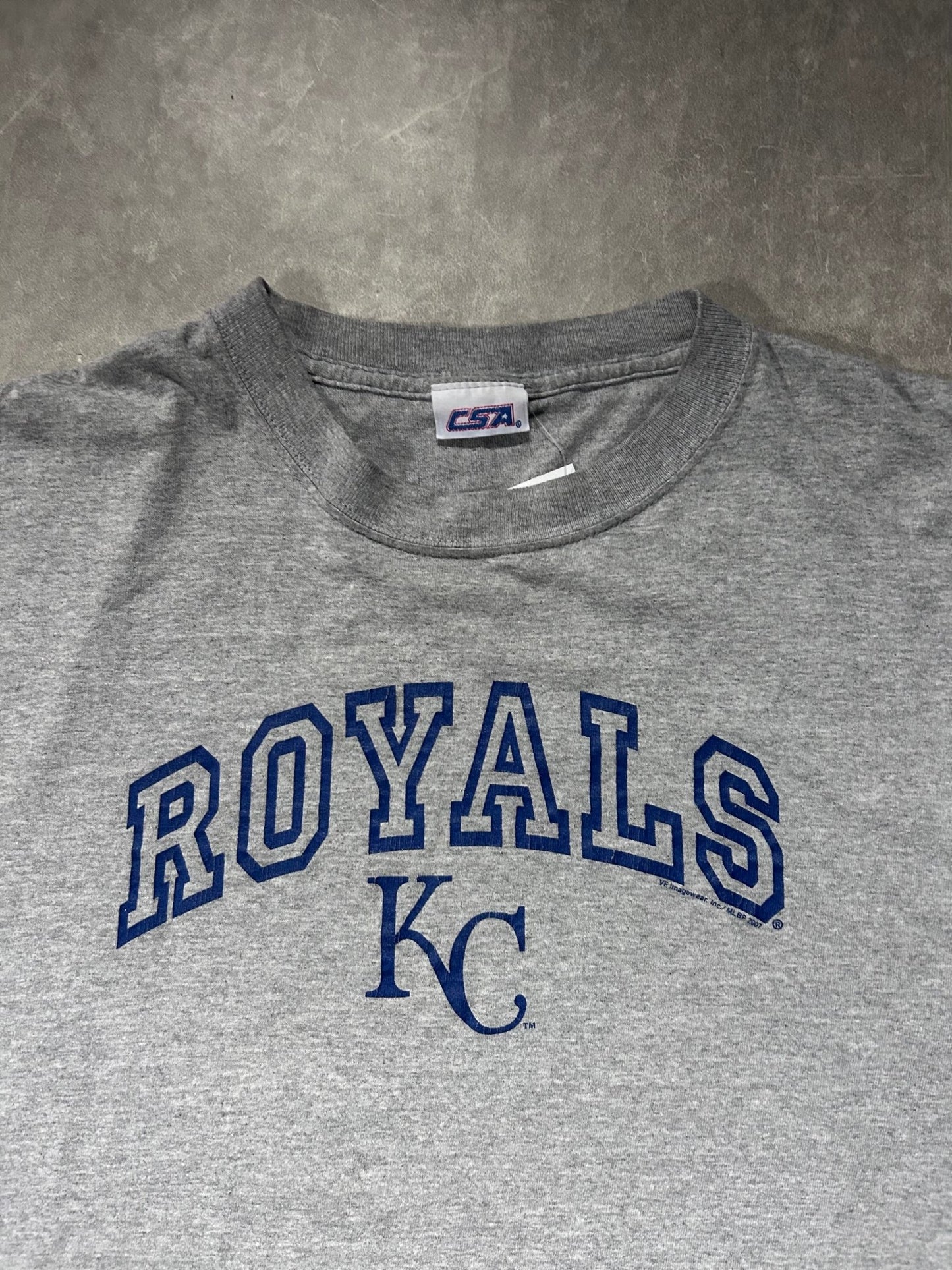 2000s Vintage Kansas City Royals CSA Gray T Shirt - L - L | Martin City Vintage
