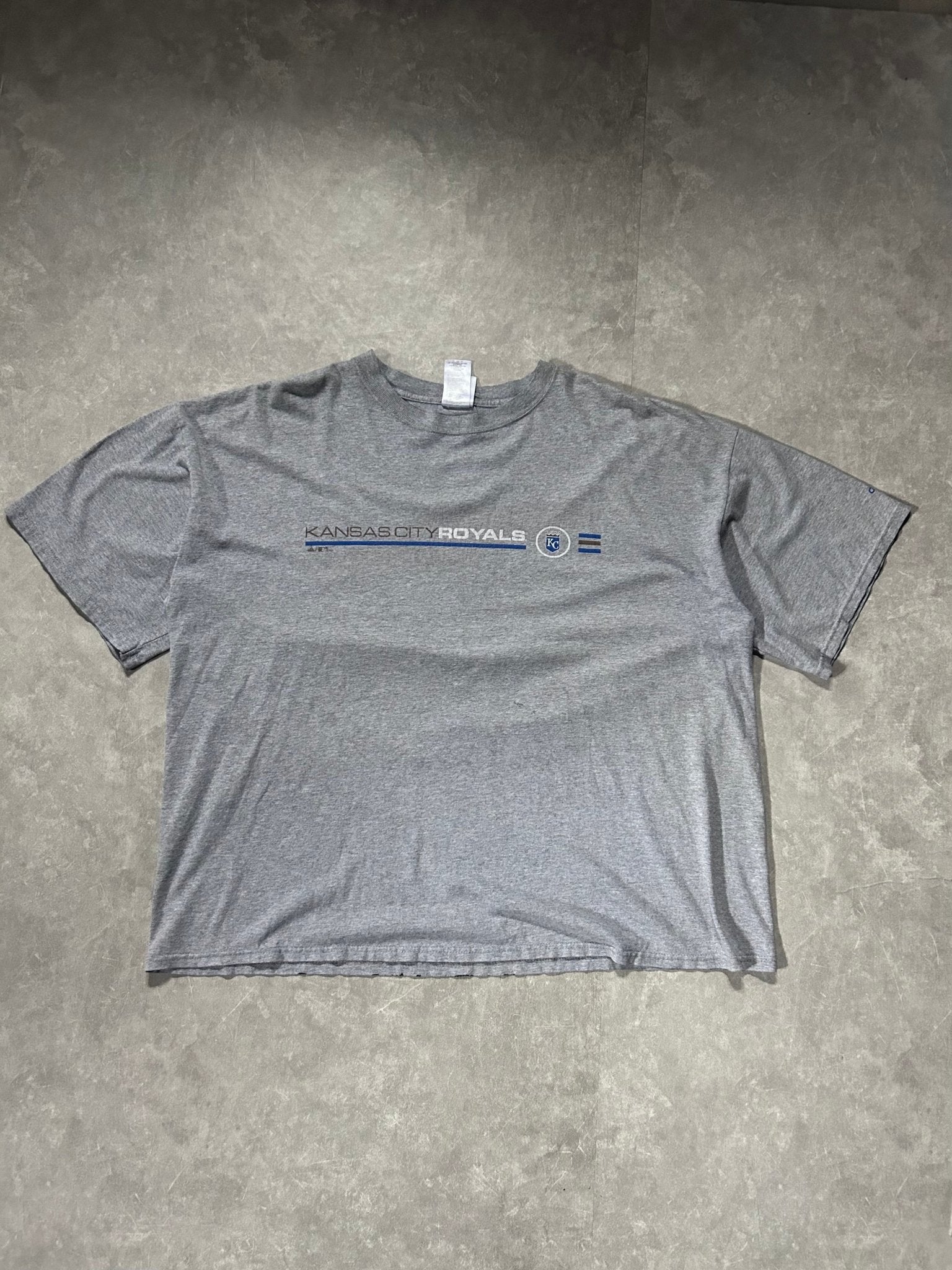 2000s Vintage Kansas City Royals Adidas Gray T Shirt - XXL - XXL | Martin City Vintage