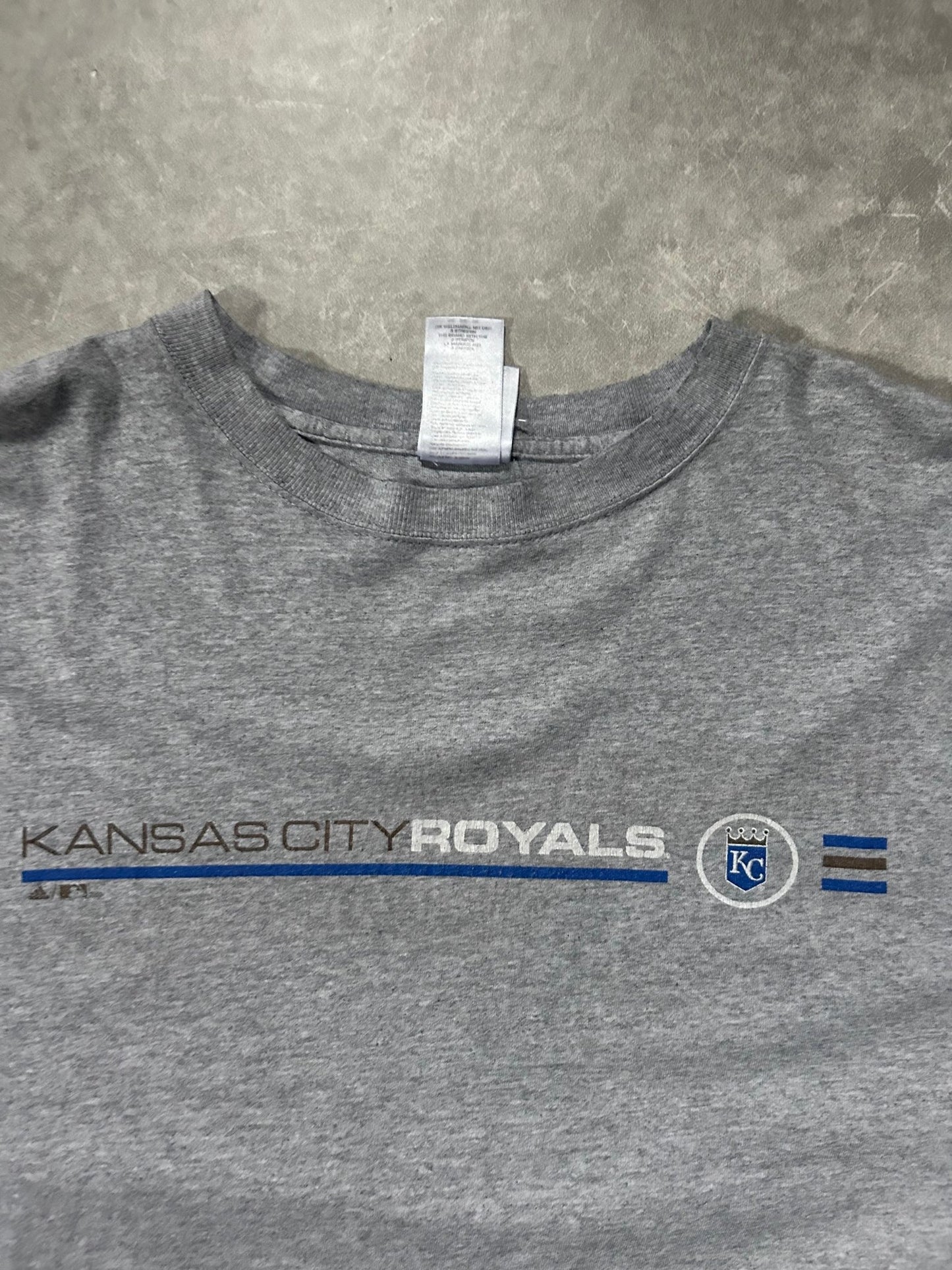 2000s Vintage Kansas City Royals Adidas Gray T Shirt - XXL - XXL | Martin City Vintage