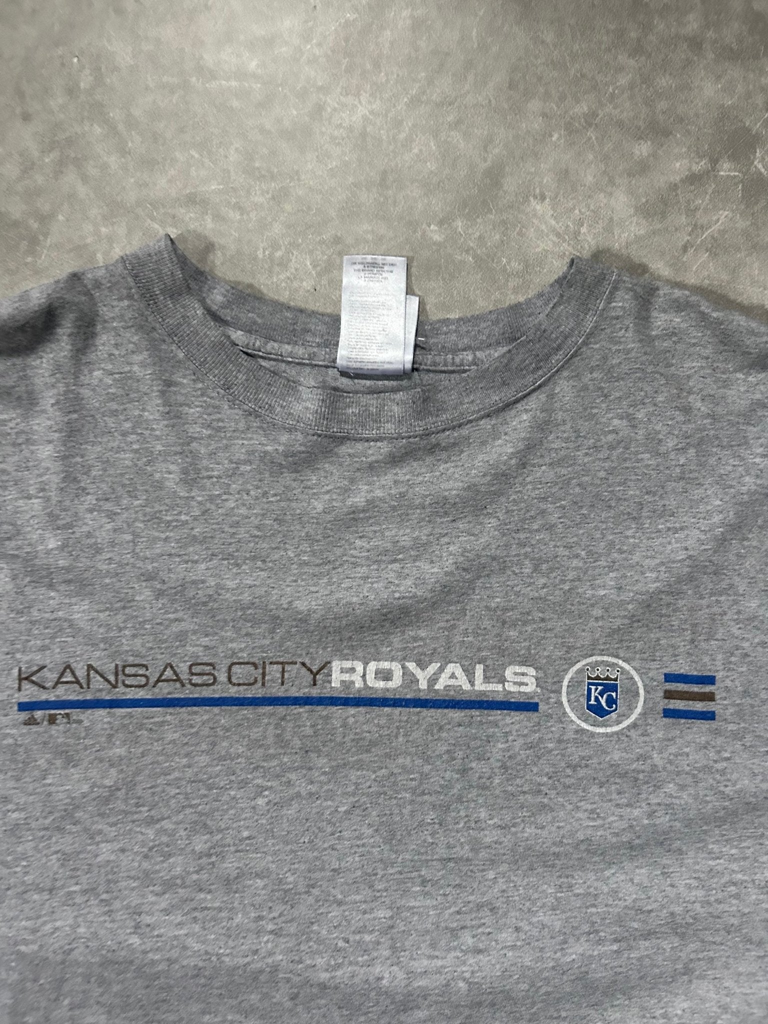 2000s Vintage Kansas City Royals Adidas Gray T Shirt - XXL - XXL | Martin City Vintage