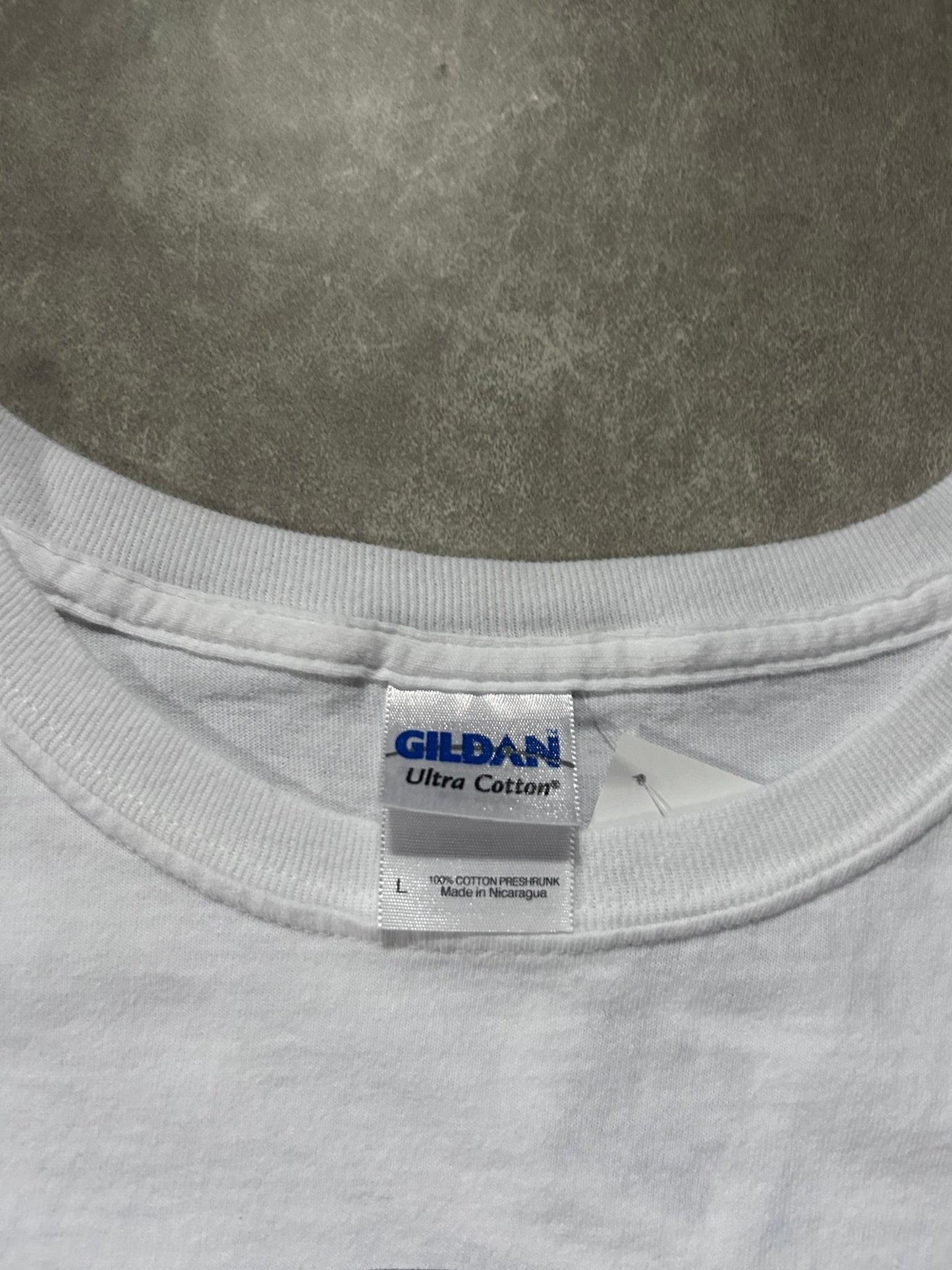 2009 Vintage Kansas City Royals Greinke Newspaper White T Shirt - L - L | Martin City Vintage