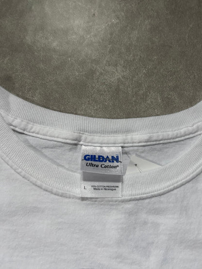 2009 Vintage Kansas City Royals Greinke Newspaper White T Shirt - L - L | Martin City Vintage