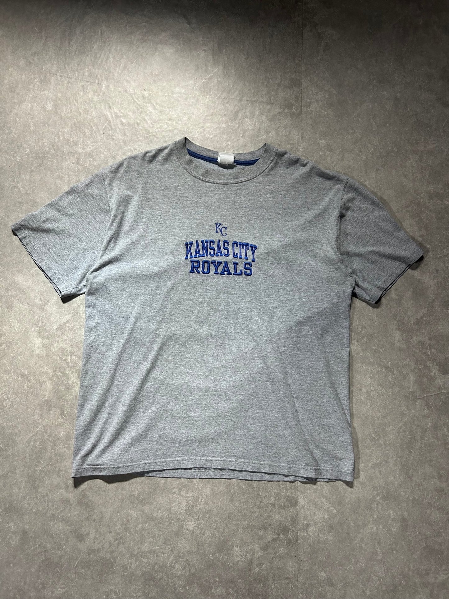 2000s Vintage Kansas City Royals Embroidered Gray T Shirt - XL - XL | Martin City Vintage
