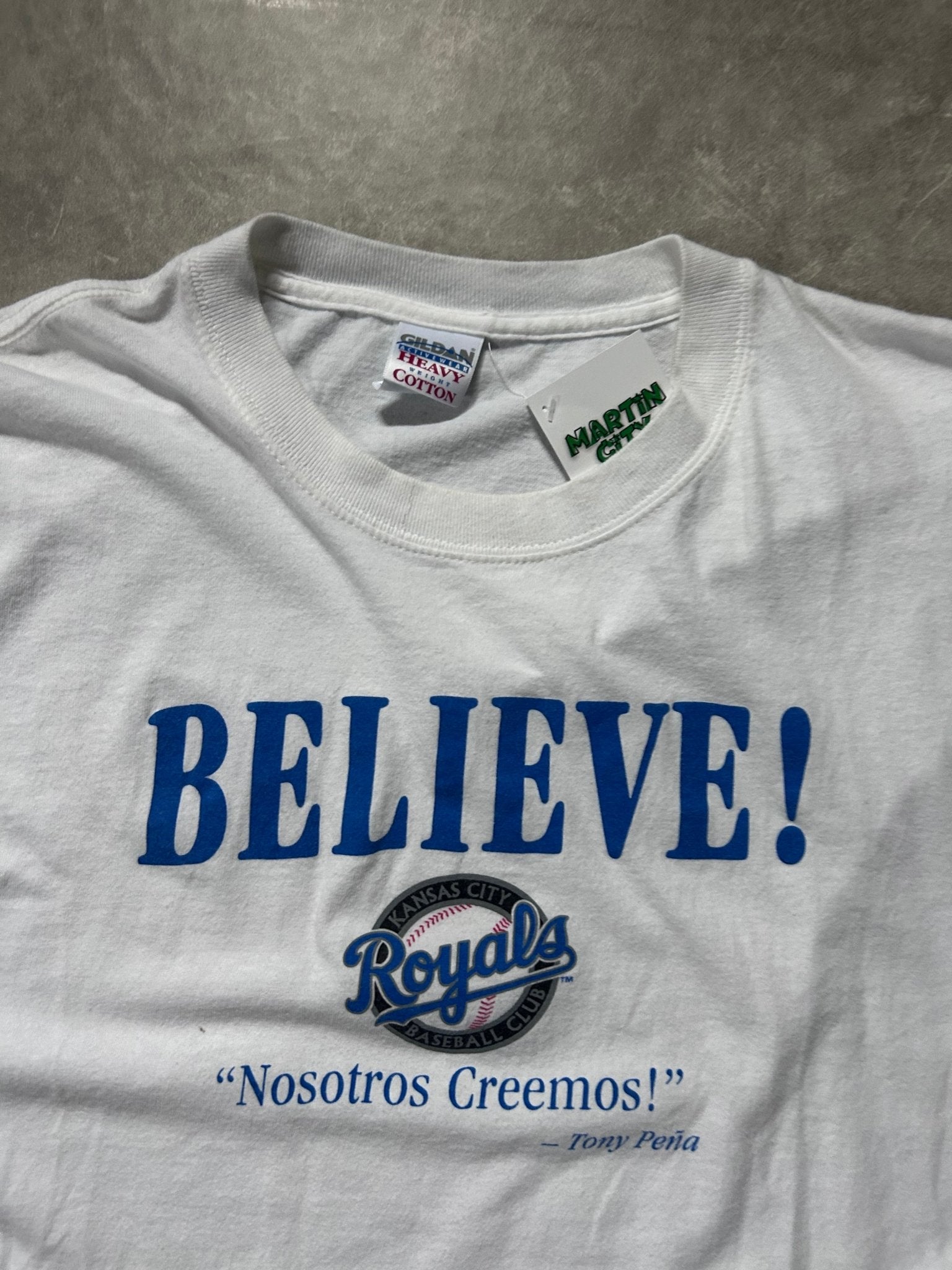 2000s Vintage Kansas City Royals Believe White T Shirt - XL - XL | Martin City Vintage