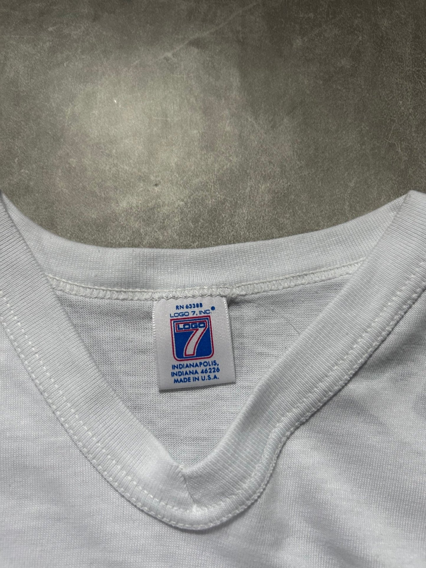 90s Vintage Kansas City Royals White V Neck T Shirt - L - L | Martin City Vintage