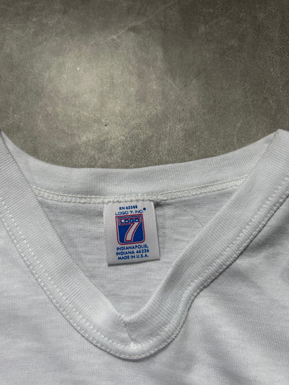 90s Vintage Kansas City Royals White V Neck T Shirt - L - L | Martin City Vintage