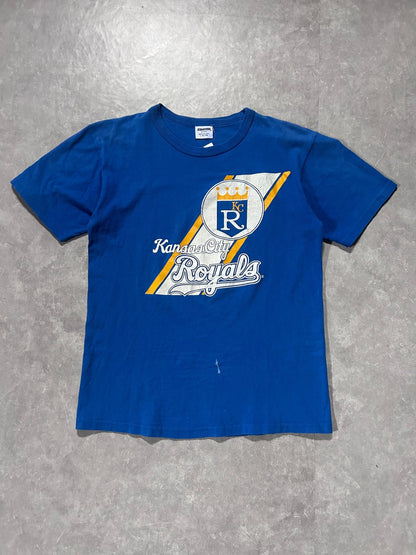 90s Vintage Kansas City Royals Starter Distressed Blue T Shirt - L - L | Martin City Vintage