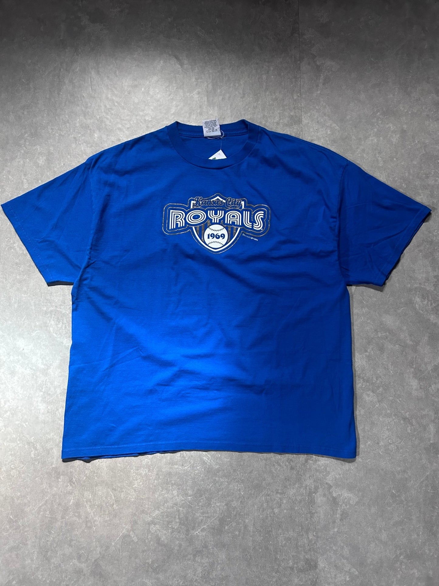 2000s Vintage Kansas City Royals Dynasty Blue T Shirt - XXL - XXL | Martin City Vintage