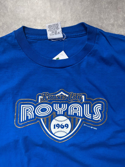 2000s Vintage Kansas City Royals Dynasty Blue T Shirt - XXL - XXL | Martin City Vintage