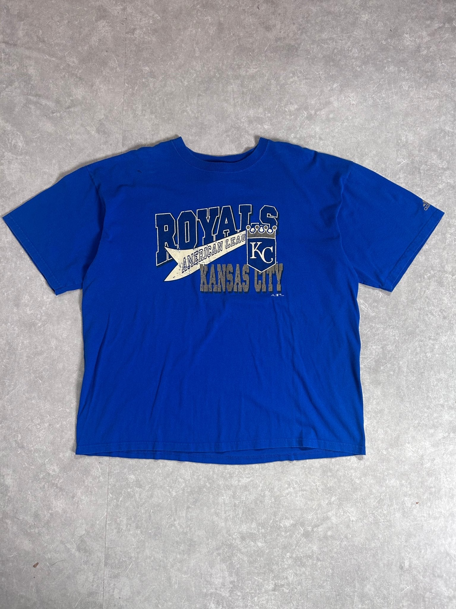 2000s Vintage Kansas City Royals Adidas Blue T Shirt - XL - XL | Martin City Vintage