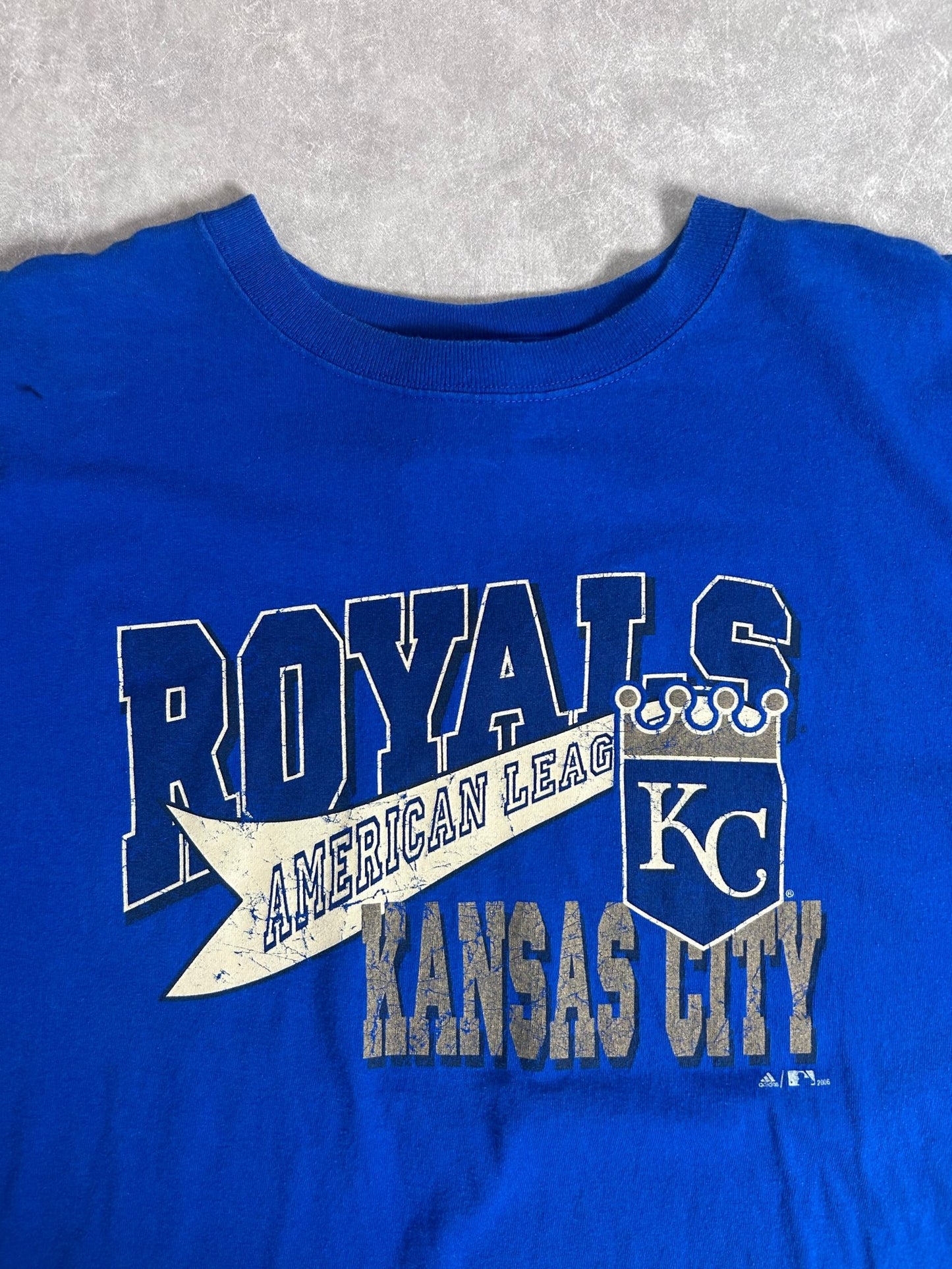 2000s Vintage Kansas City Royals Adidas Blue T Shirt - XL - XL | Martin City Vintage