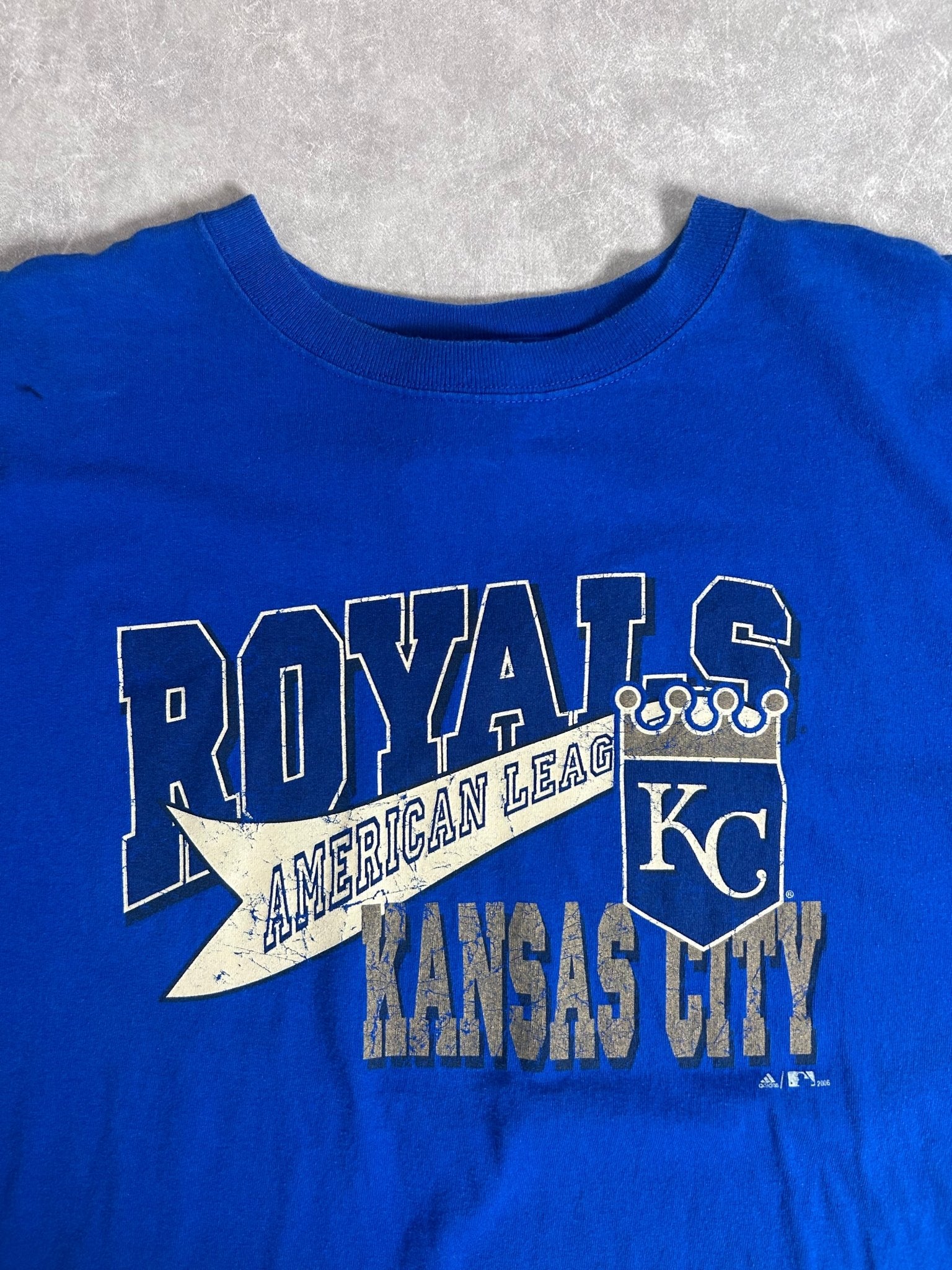 2000s Vintage Kansas City Royals Adidas Blue T Shirt - XL - XL | Martin City Vintage
