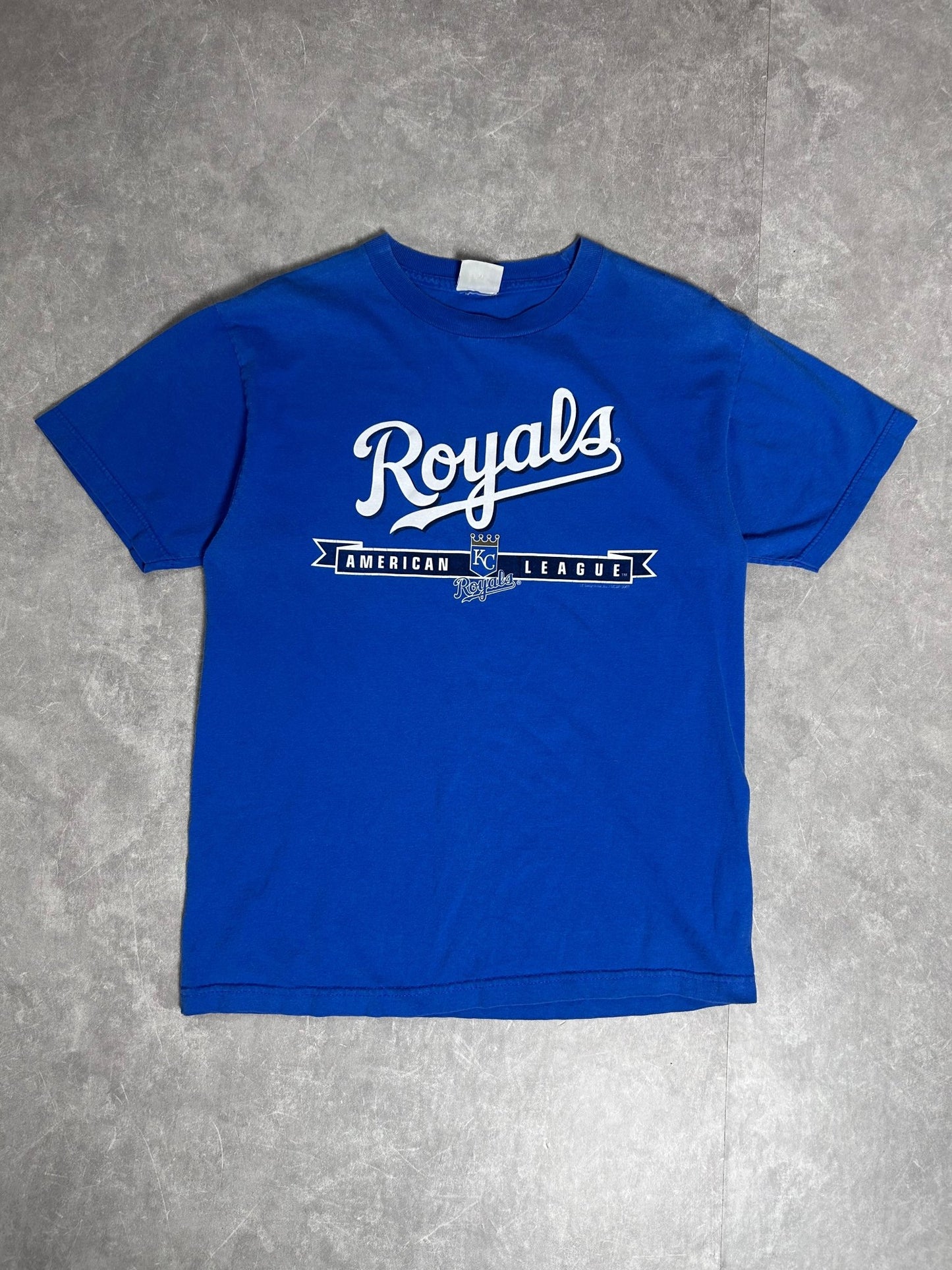 2007 Vintage Kansas City royals Script Lee Sports Blue T Shirt - L - L | Martin City Vintage
