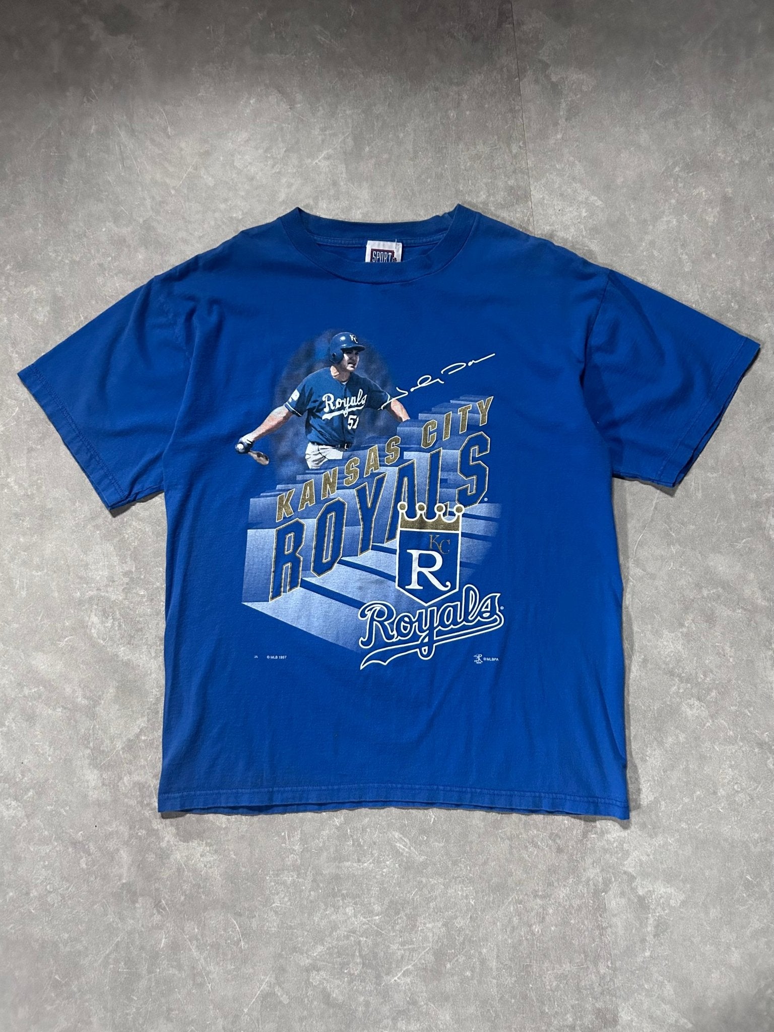1997 Vintage Kansas City Royals Player Blue T Shirt - L - L | Martin City Vintage
