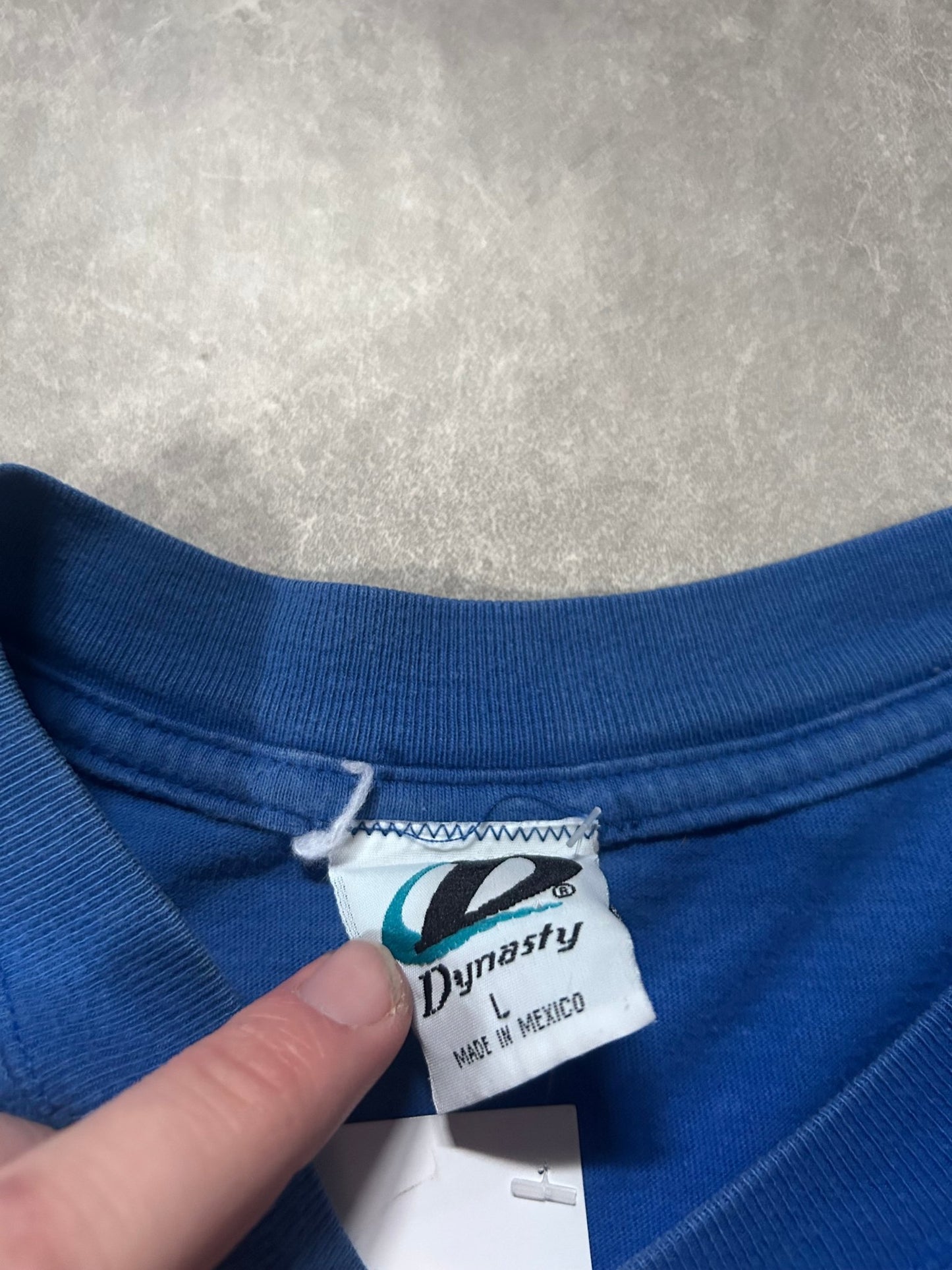 2004 Vintage Kansas City Royals Script Gonzalez Blue T Shirt - L - L | Martin City Vintage