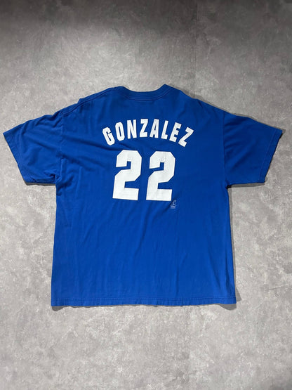 2004 Vintage Kansas City Royals Script Gonzalez Blue T Shirt - L - L | Martin City Vintage