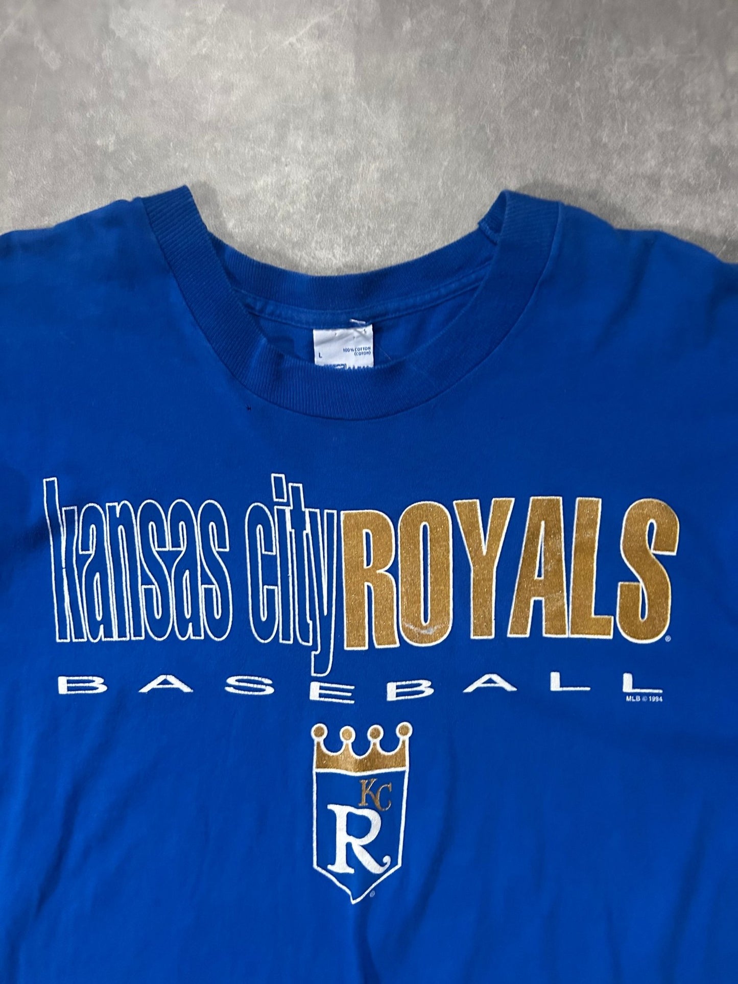 90s Vintage Kansas City Royals Salem Blue T Shirt - L - L | Martin City Vintage
